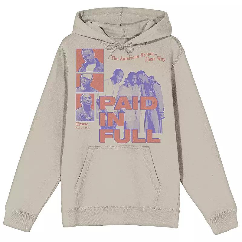 Men's Paid In Full Vintage Group Hoodie, Size: XL, Ivory Product Image