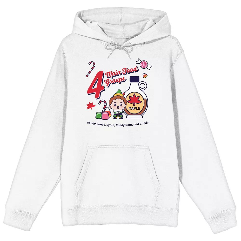 Men's Four Main Food Groups Elf Hoodie,  Product Image