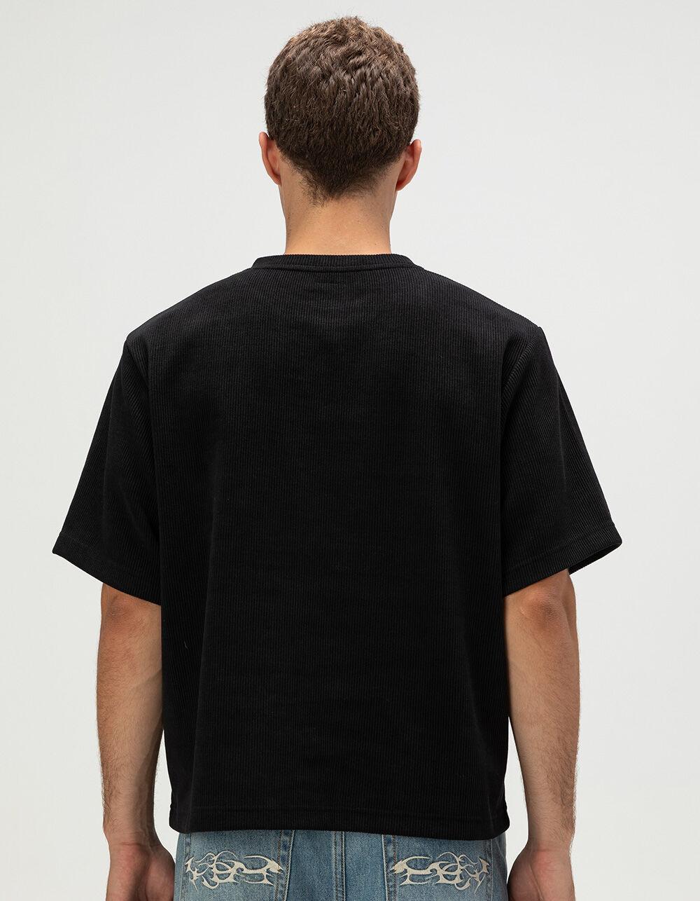 RSQ Mens Textured Boxy Tee - BLACK Product Image