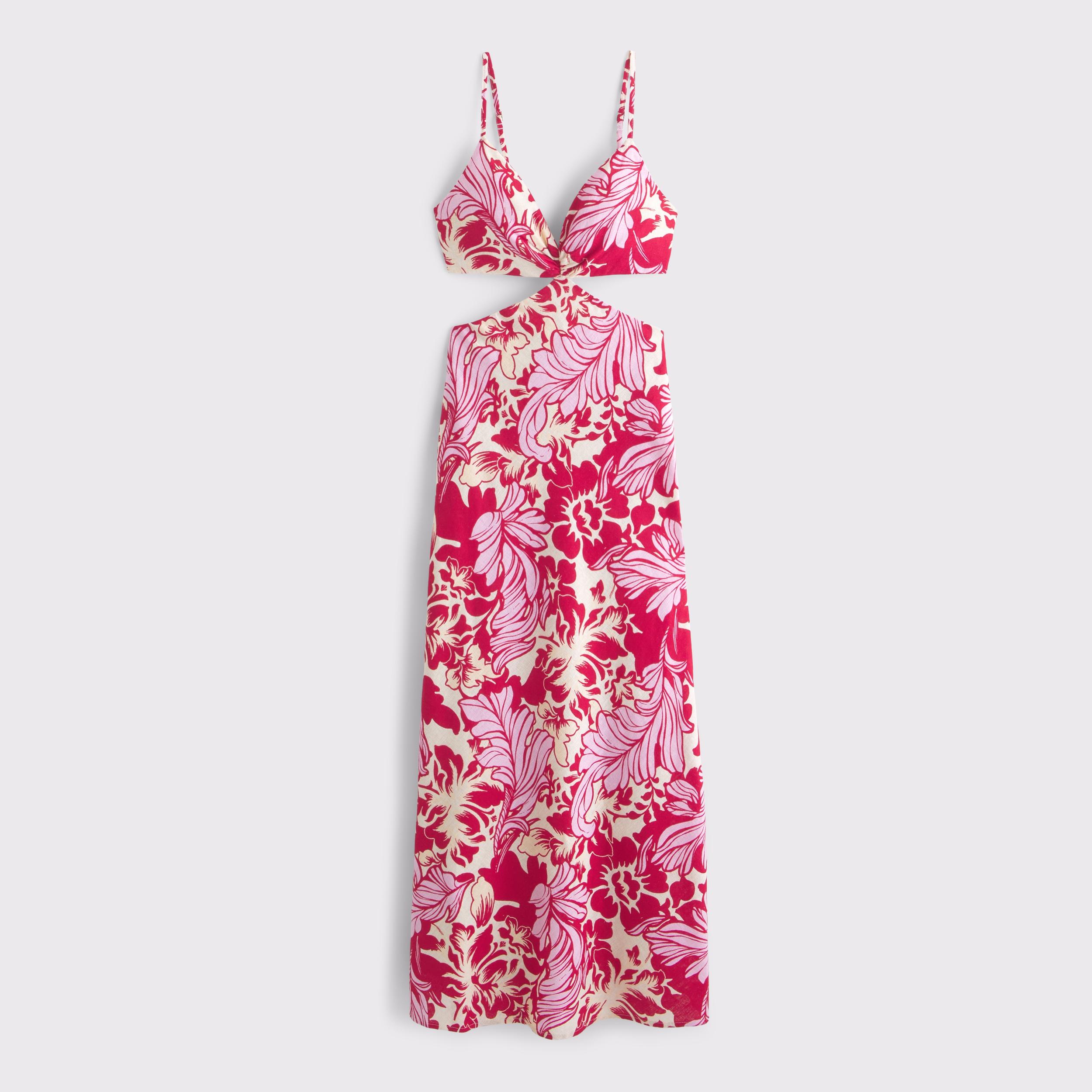The A&F Julia Slip Cutout Maxi Dress Product Image