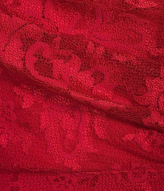 Marina Lace One Shoulder Long Sleeve Sheath Dress Product Image