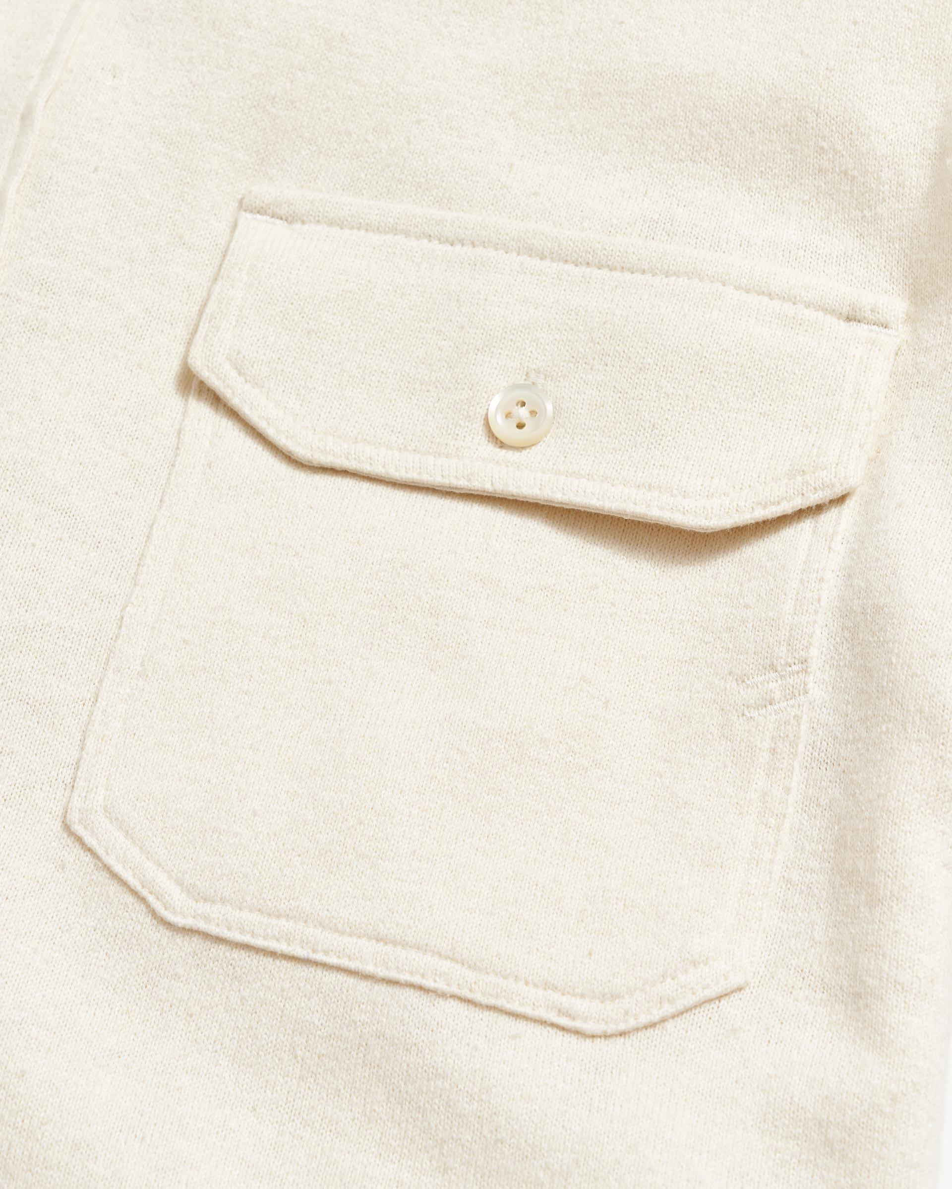 Short Sleeve Hemp Cotton Knit Shirt -  Product Image