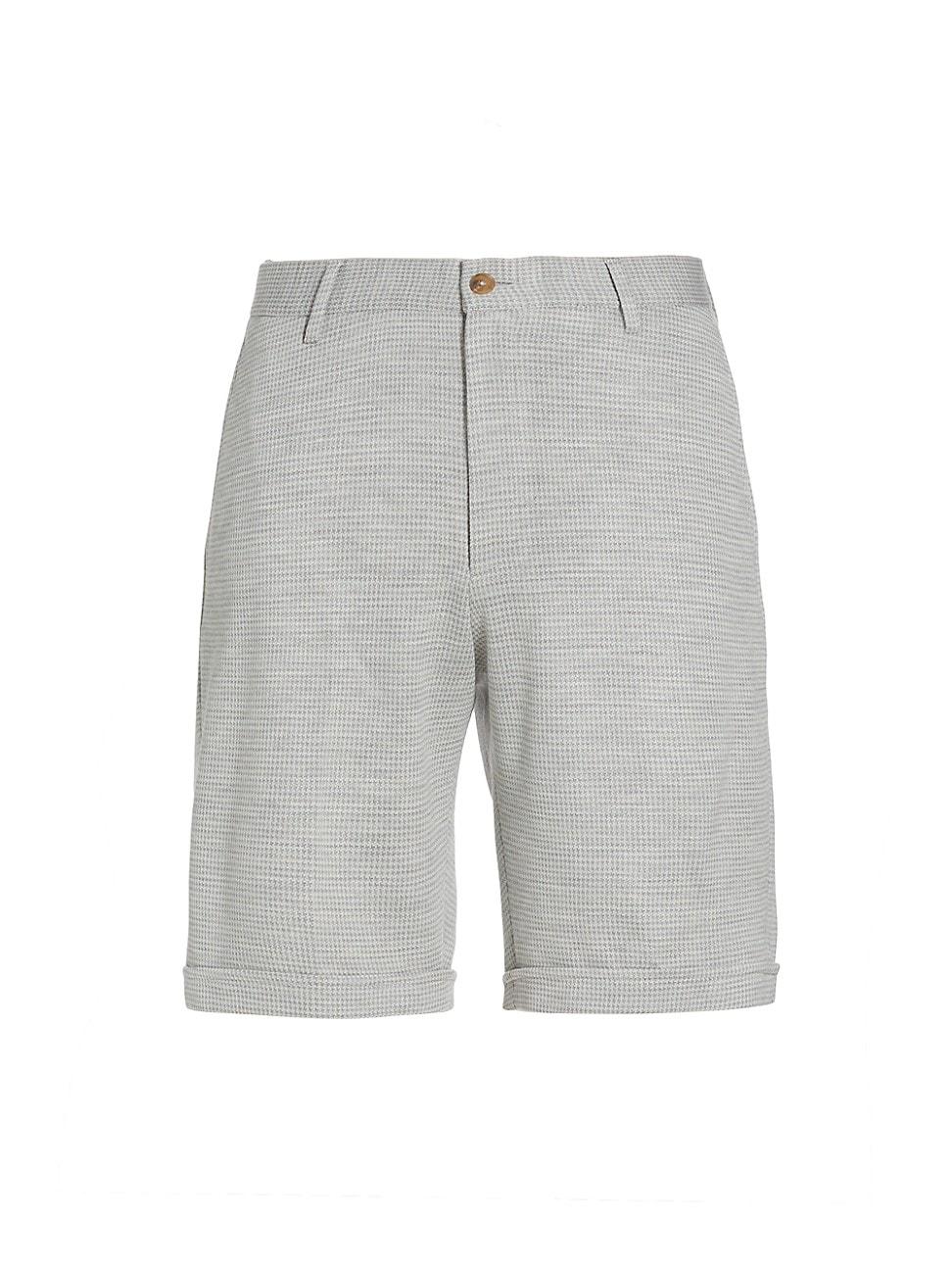 Mens COLLECTION Herringbone Wool-Blend Shorts Product Image