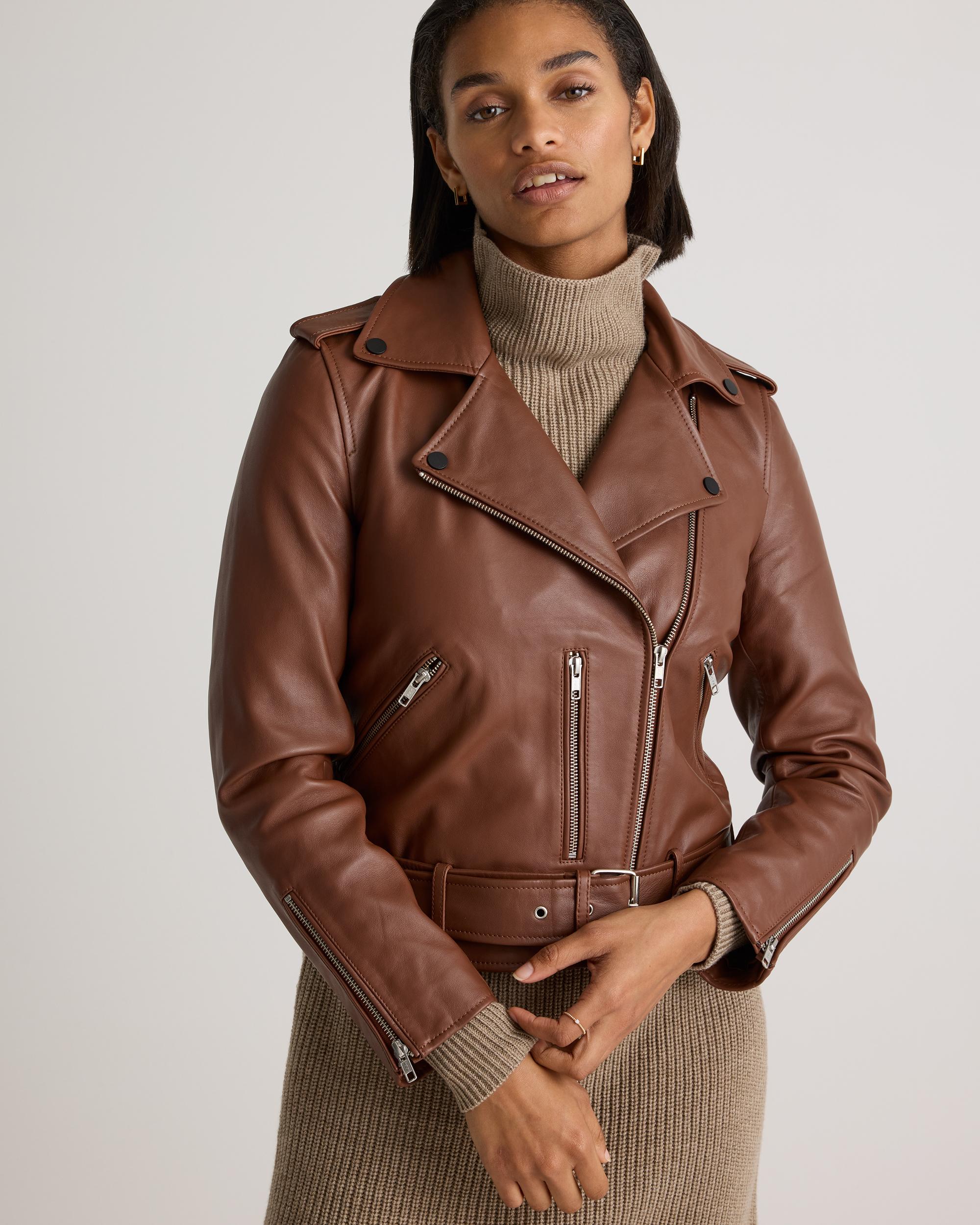 Quince | Women's Motorcycle Jacket Leather Product Image