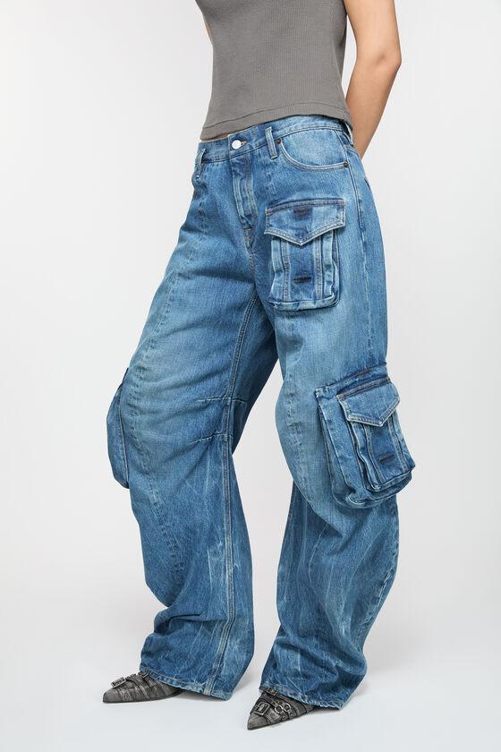 Denim cargo trousers Product Image