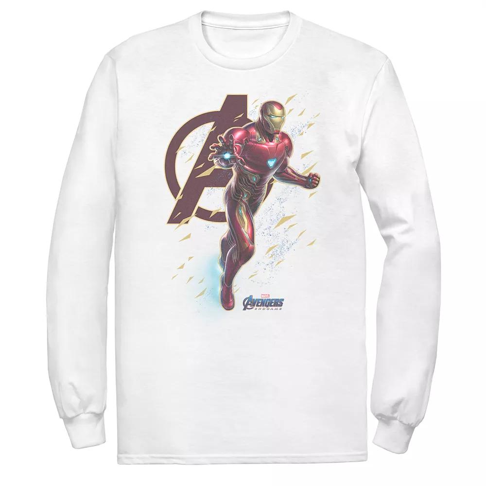 Men's Marvel Avengers Endgame Iron-Man Long Sleeve Tee,  Product Image