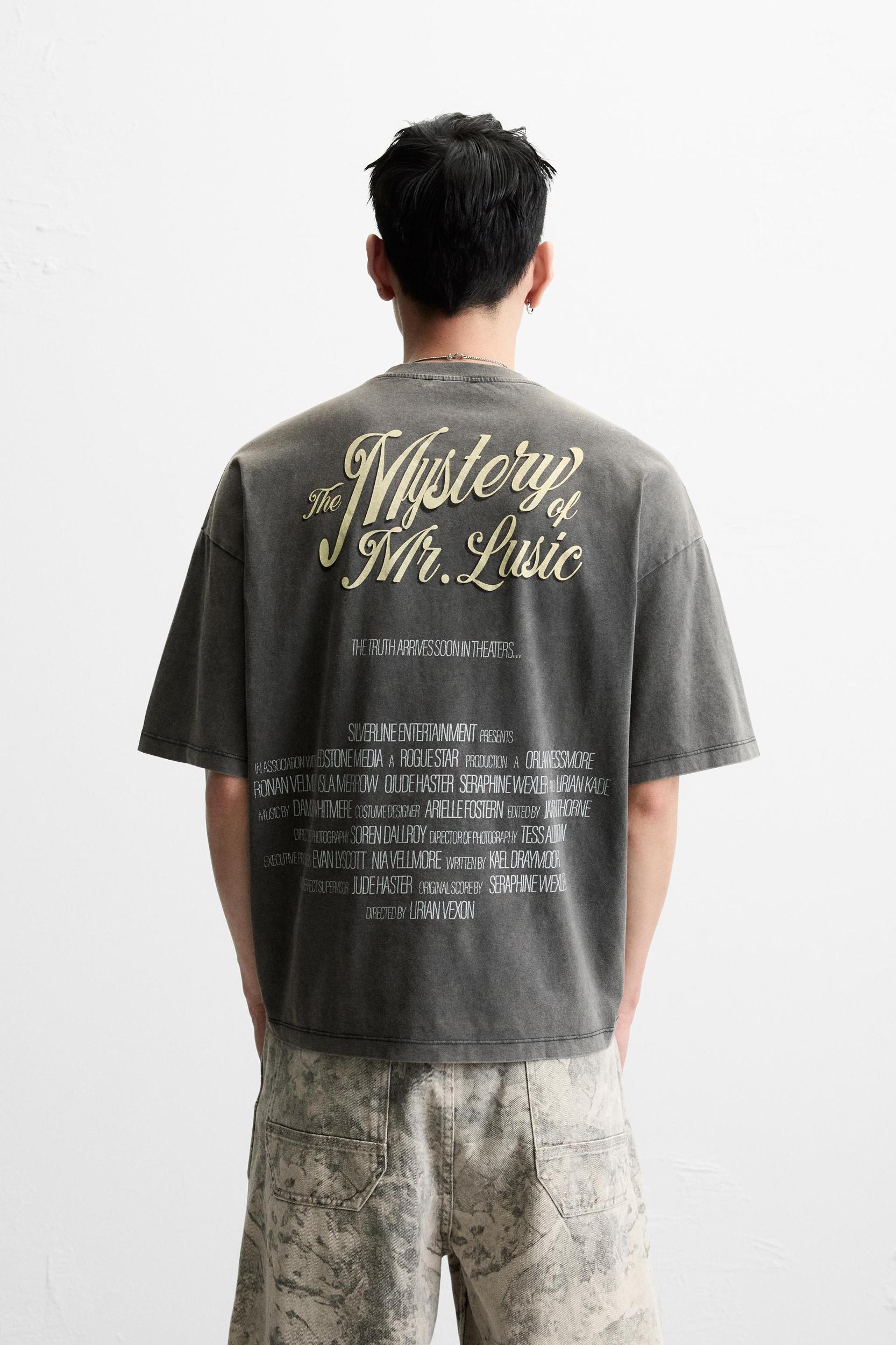 WASHED TEXT T-SHIRT Product Image