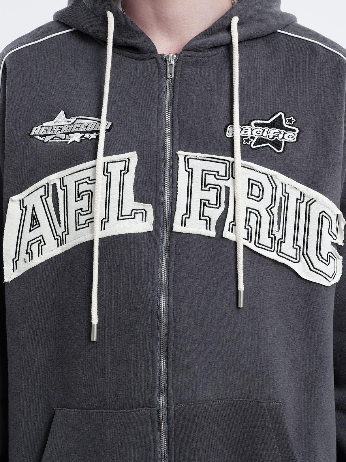 Aelfric Eden Applique Zip Up Hoodie Product Image