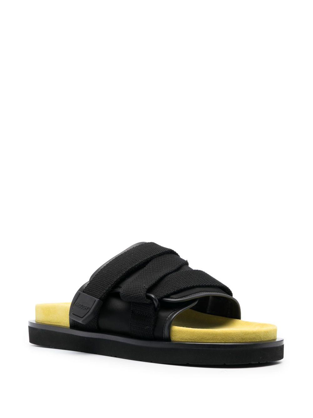buckle-embellished padded slides Product Image