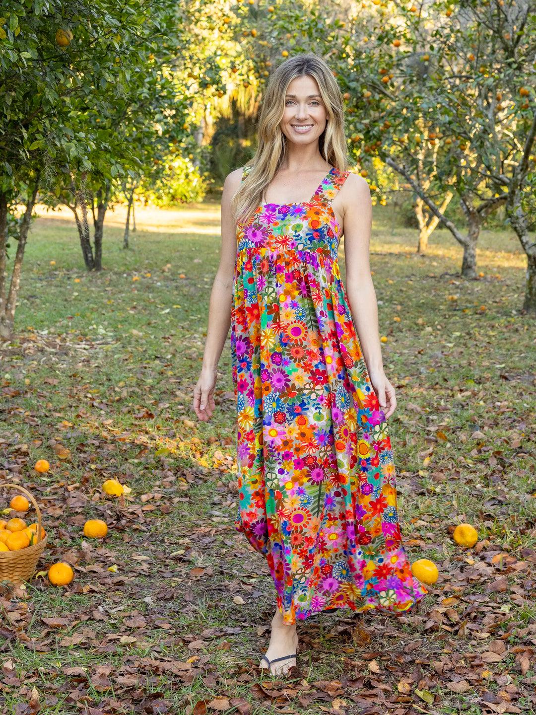 Tricia Maxi Dress - Mustard Gauze Product Image