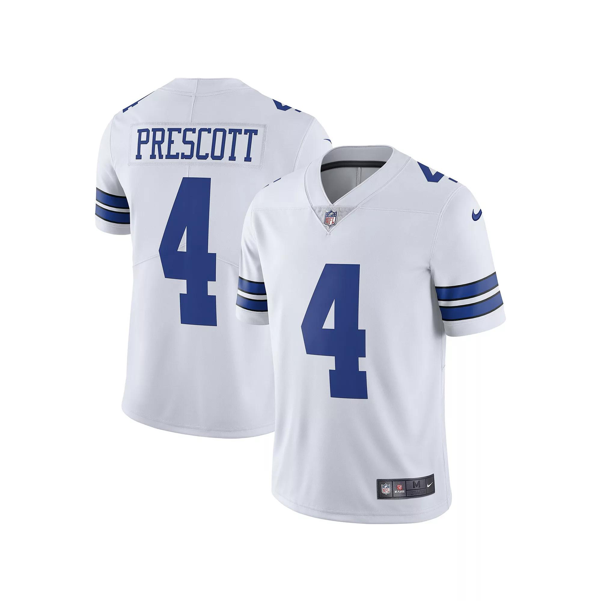 Men's Nike Dak Prescott White Dallas Cowboys Vapor Limited Player Jersey,  Product Image