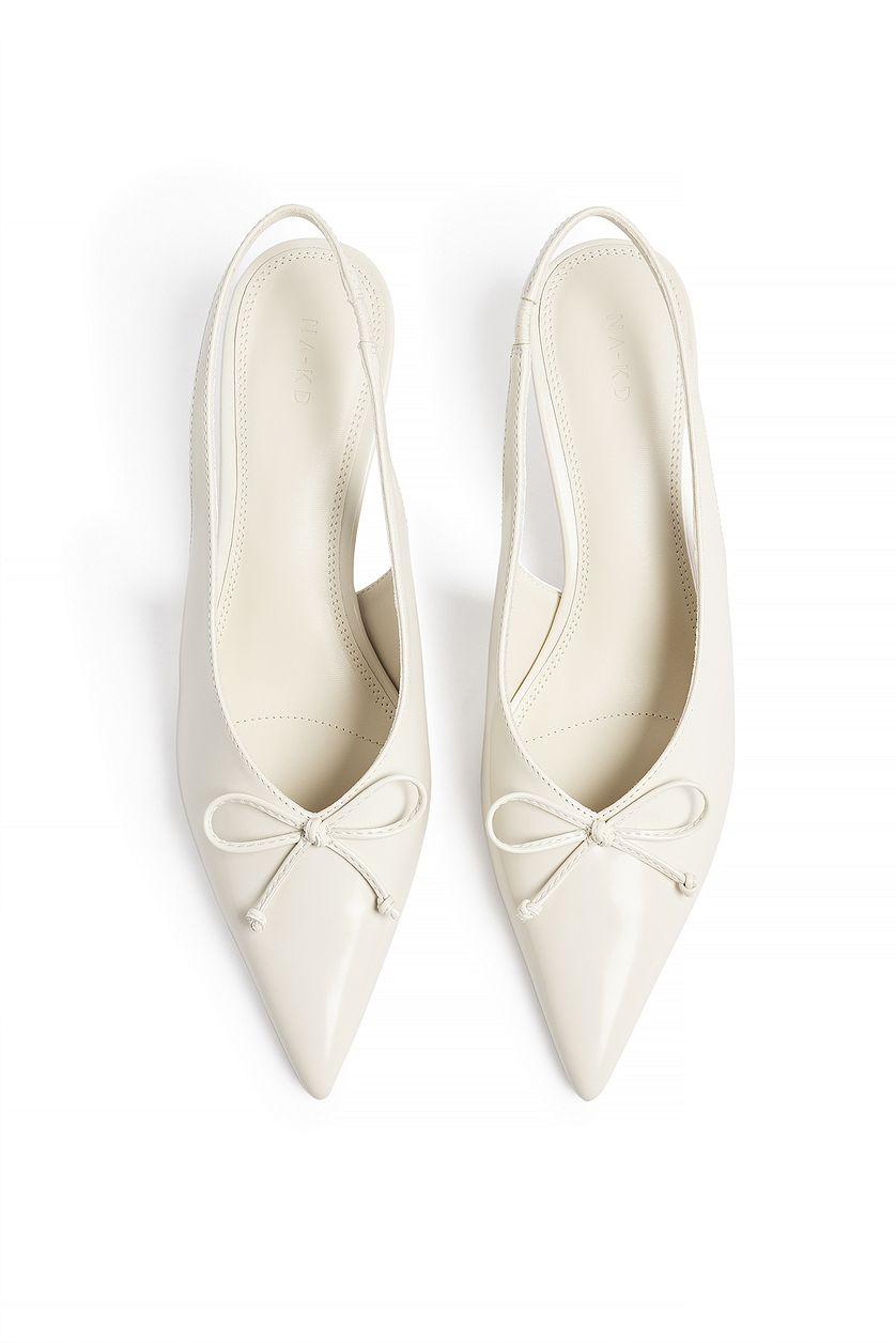 Bow Detail Slingback Pumps Product Image