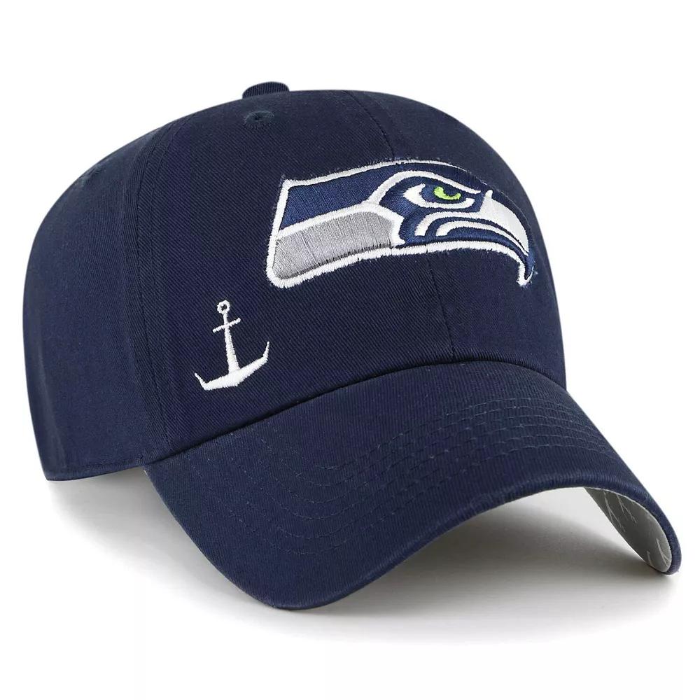 Women's '47 College Navy Seattle Seahawks Confetti Icon Clean Up Adjustable Hat, Blue Product Image