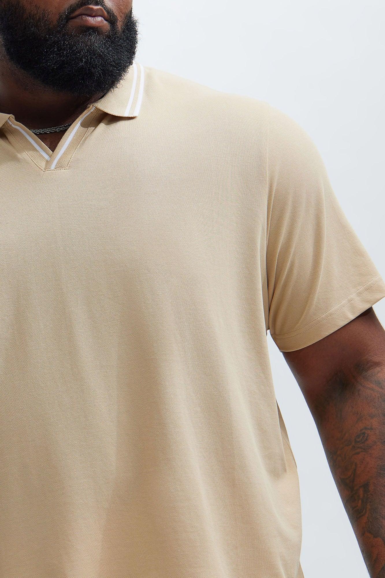Jaxon Short Sleeve Polo - Tan Product Image