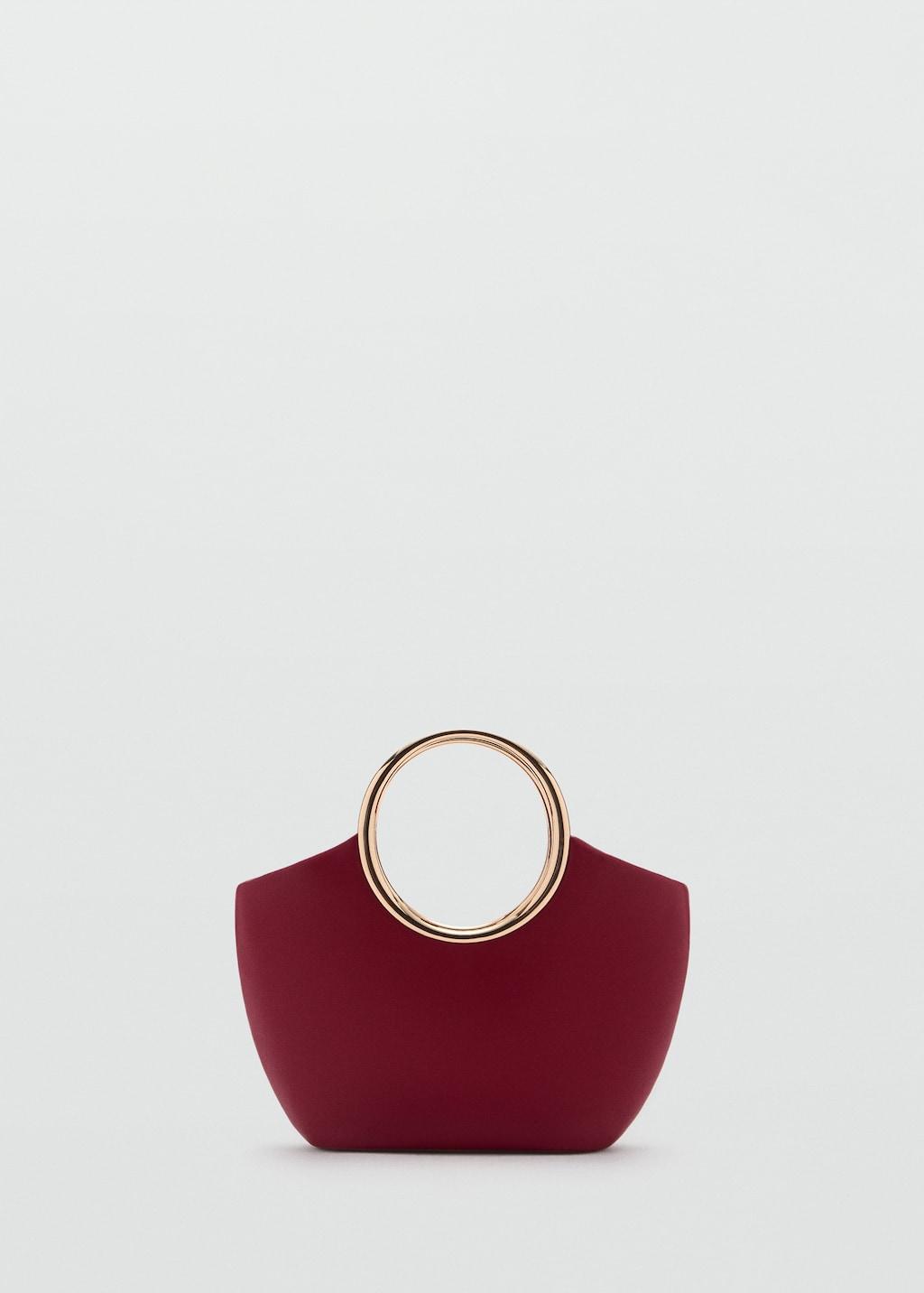 Handbag with metallic details - Women | MANGO USA Product Image