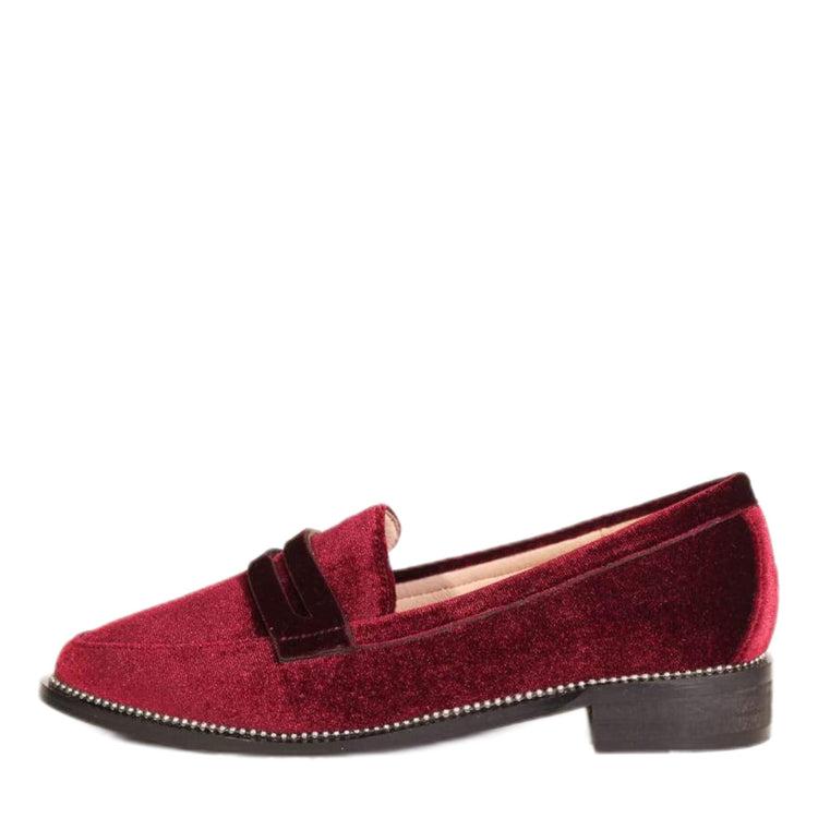 Lea Velvet Loafers Product Image