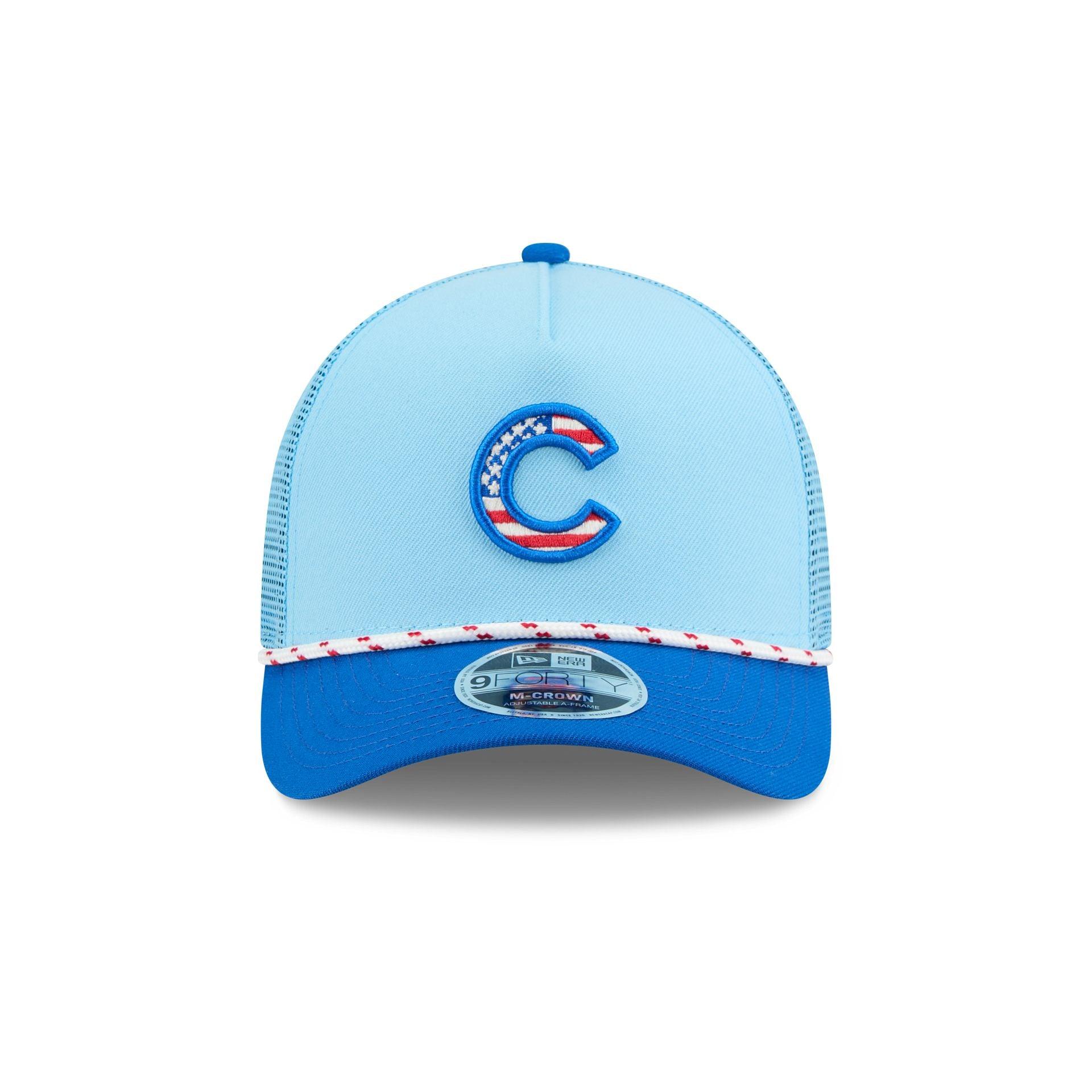 Chicago Cubs Independence Day 2025 9FORTY M-Crown A-Frame Trucker Hat Male Product Image
