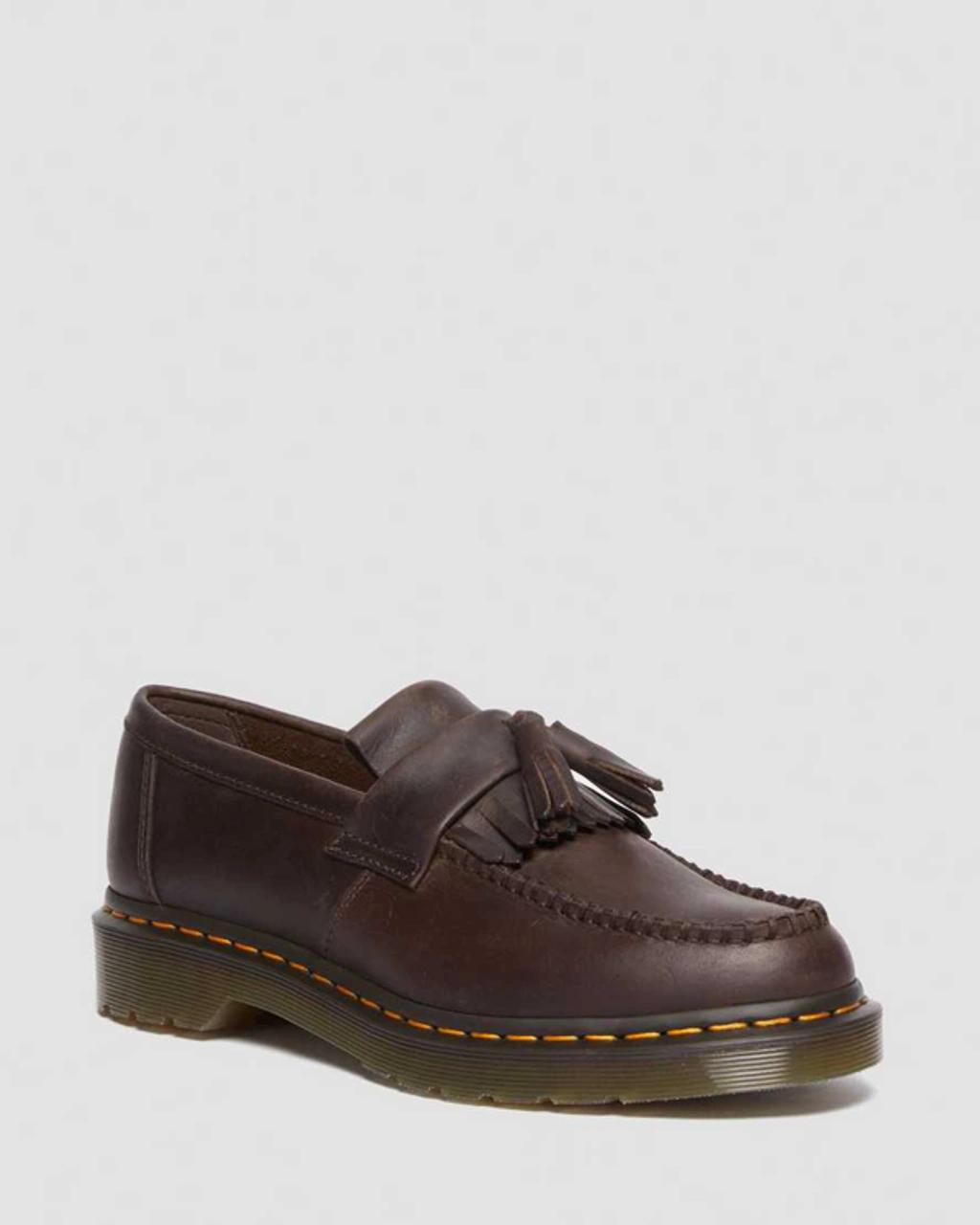 Adrian Crazy Horse Leather Tassel Loafers Product Image