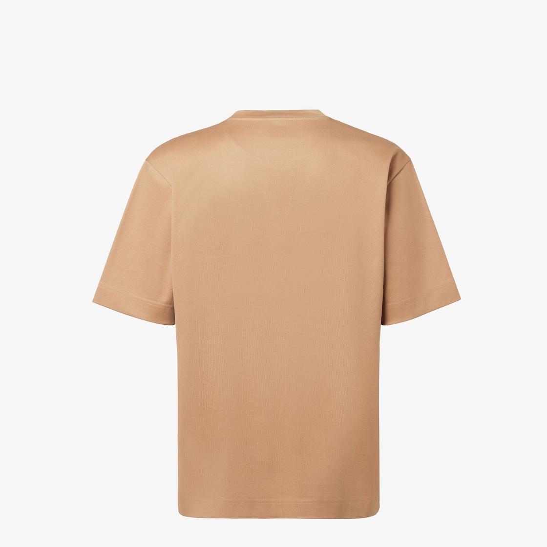 T-ShirtLight brown cotton T-shirt Product Image