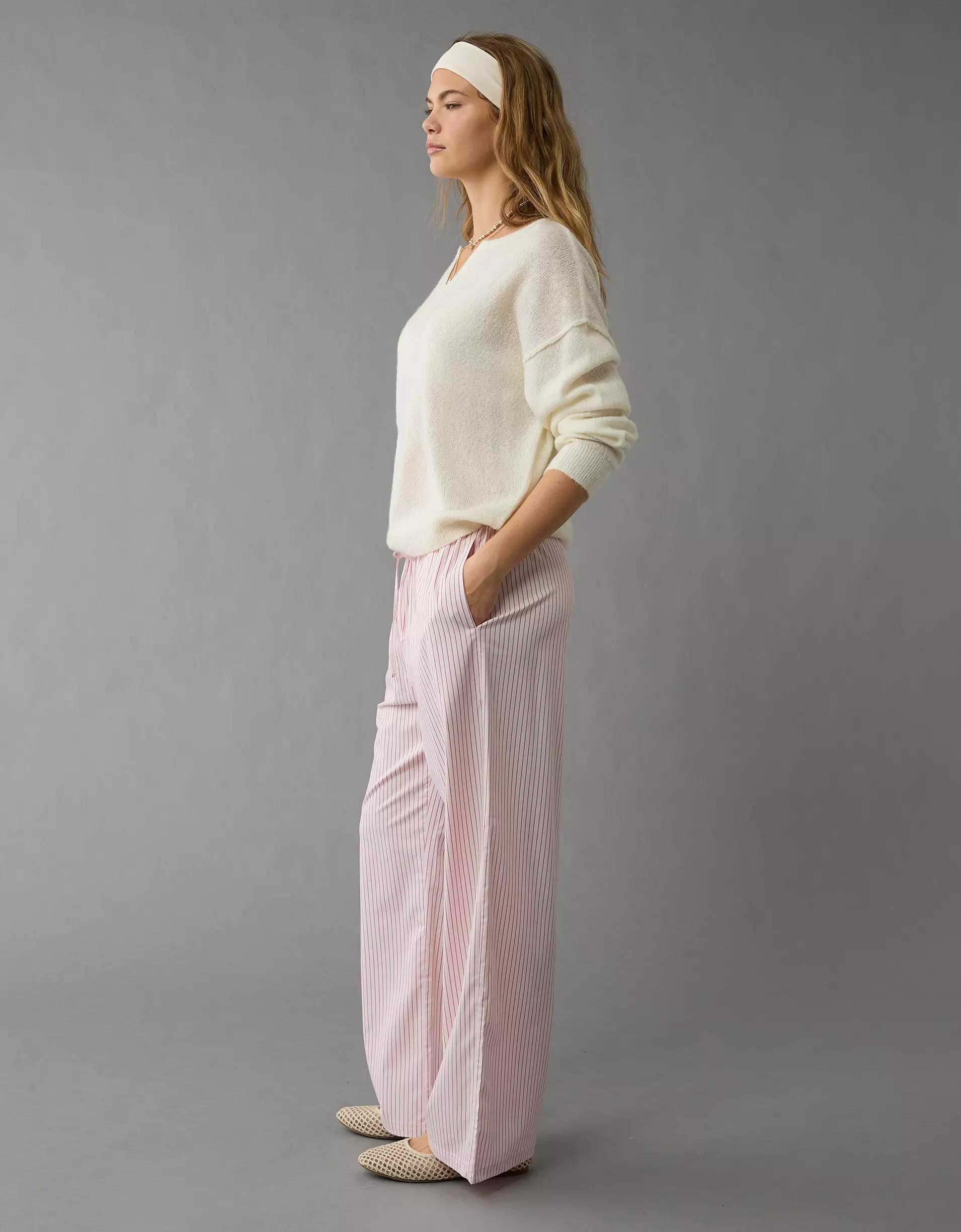 AE Woven Wide-Leg PJ Pant Product Image