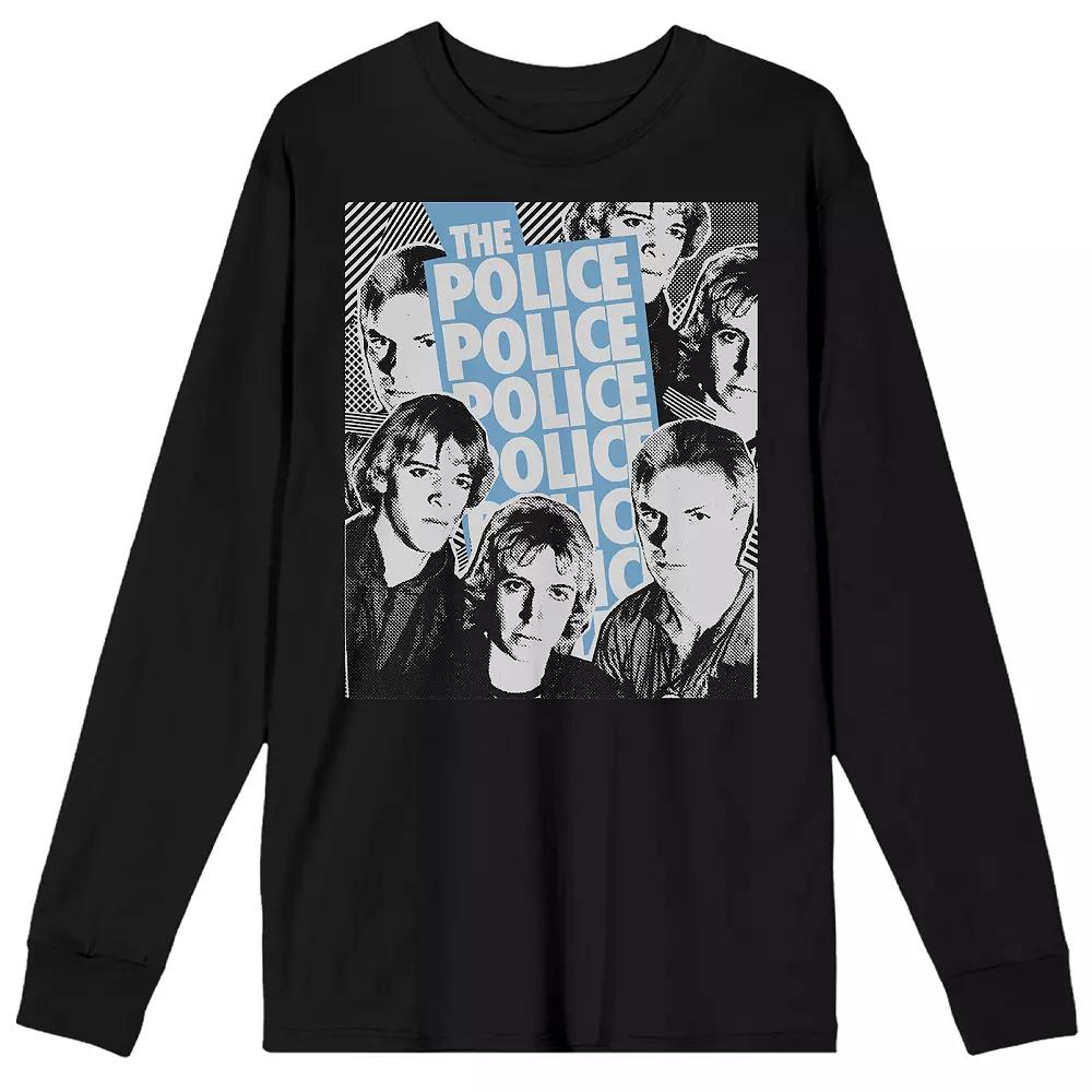 Men's The Police Retro Art Long Sleeve Graphic Tee,  Product Image
