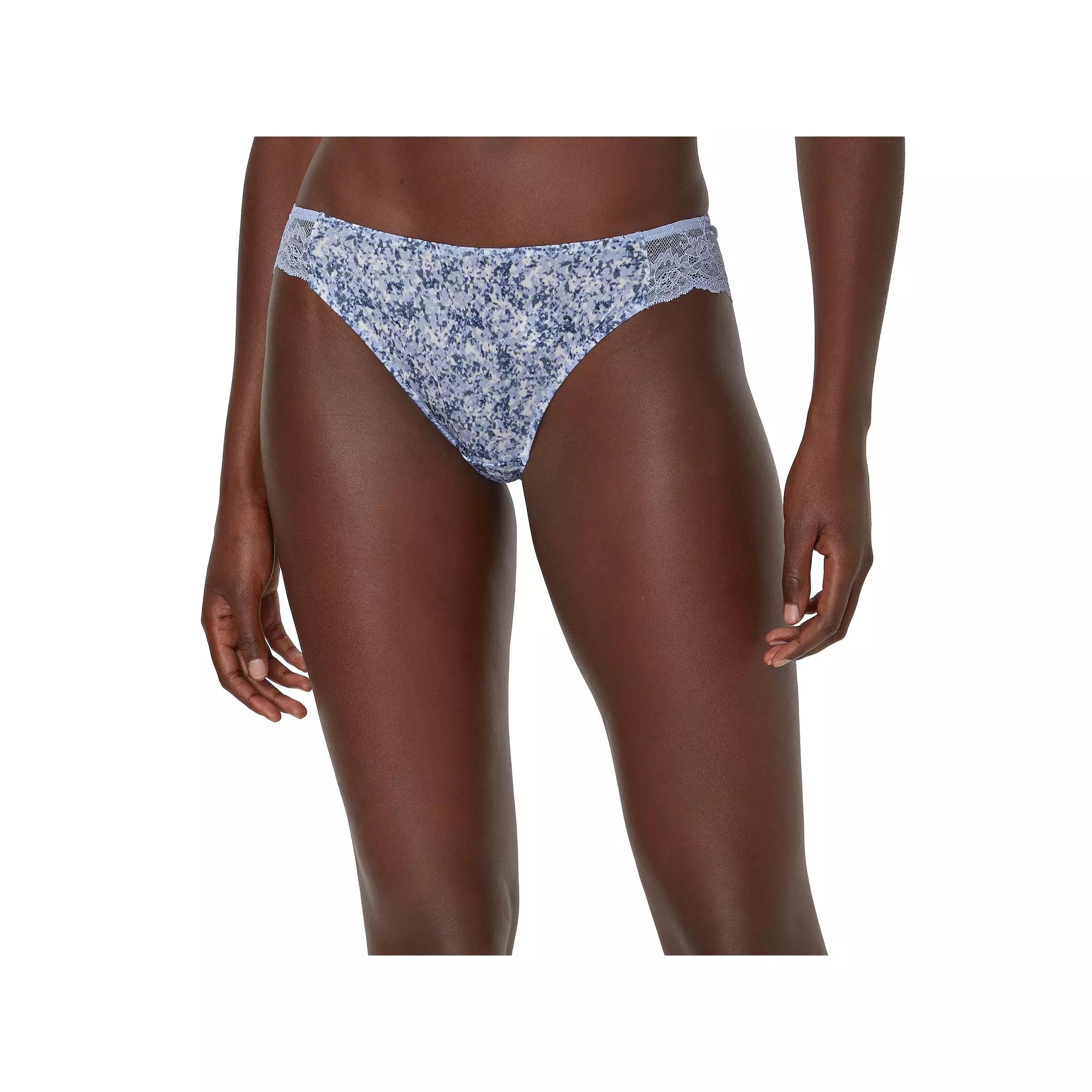 Maidenform Lace Back Tanga Underwear 40159, Women's, Size: 7, Blue Print Product Image