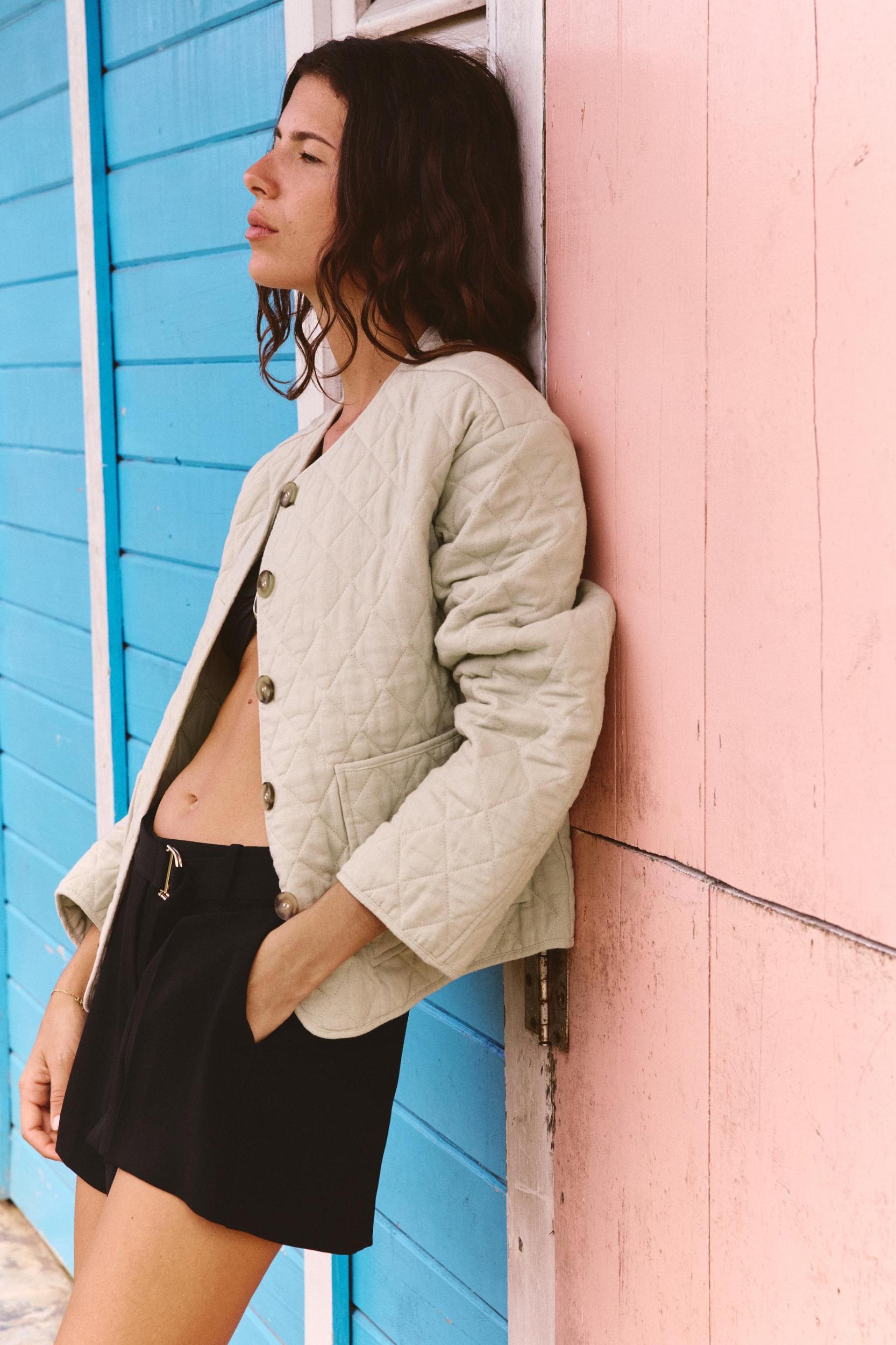 PADDED LINEN JACKET Product Image