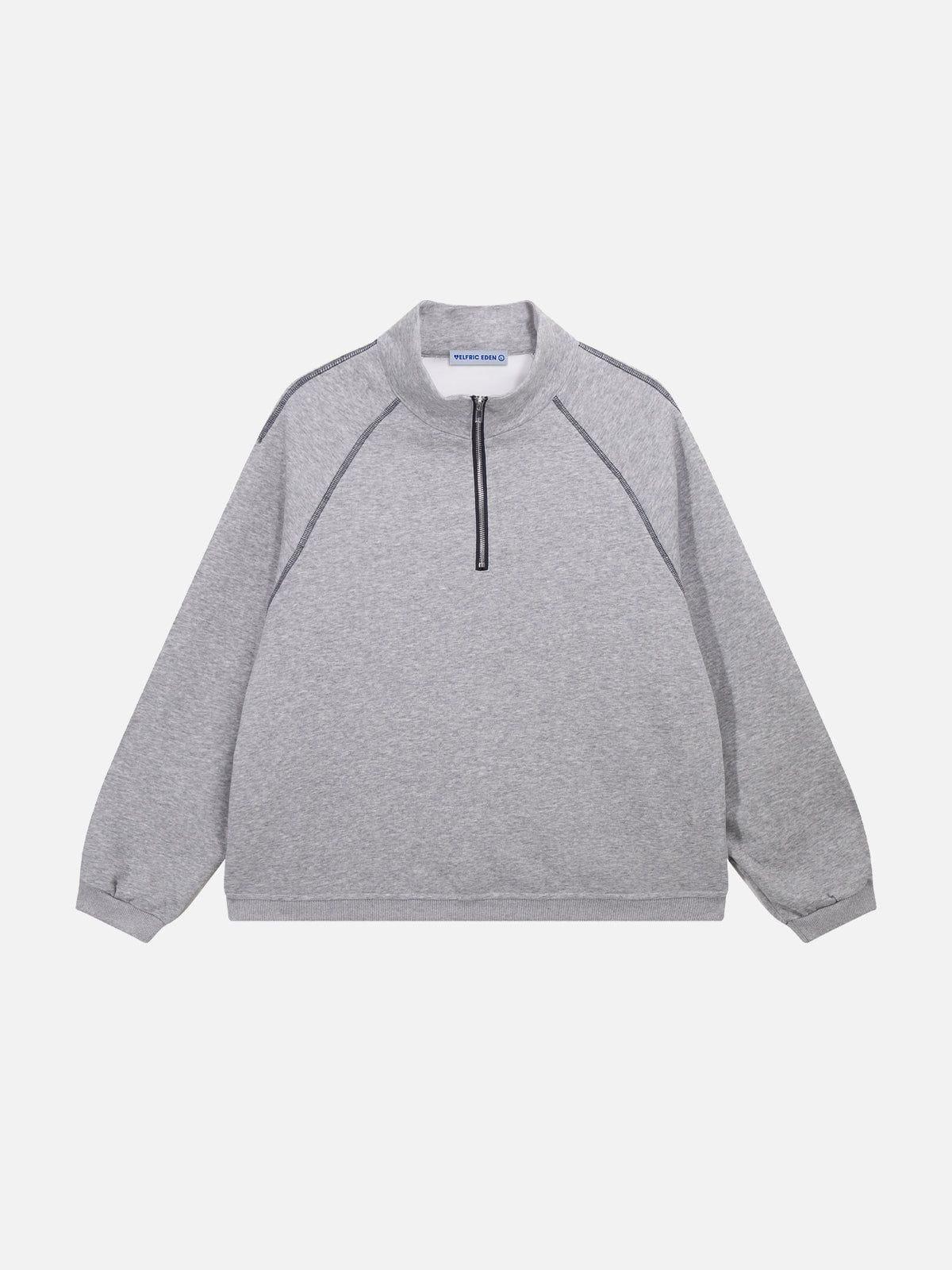 Aelfric Eden Stand Collar Half Zip Sweatshirt Product Image