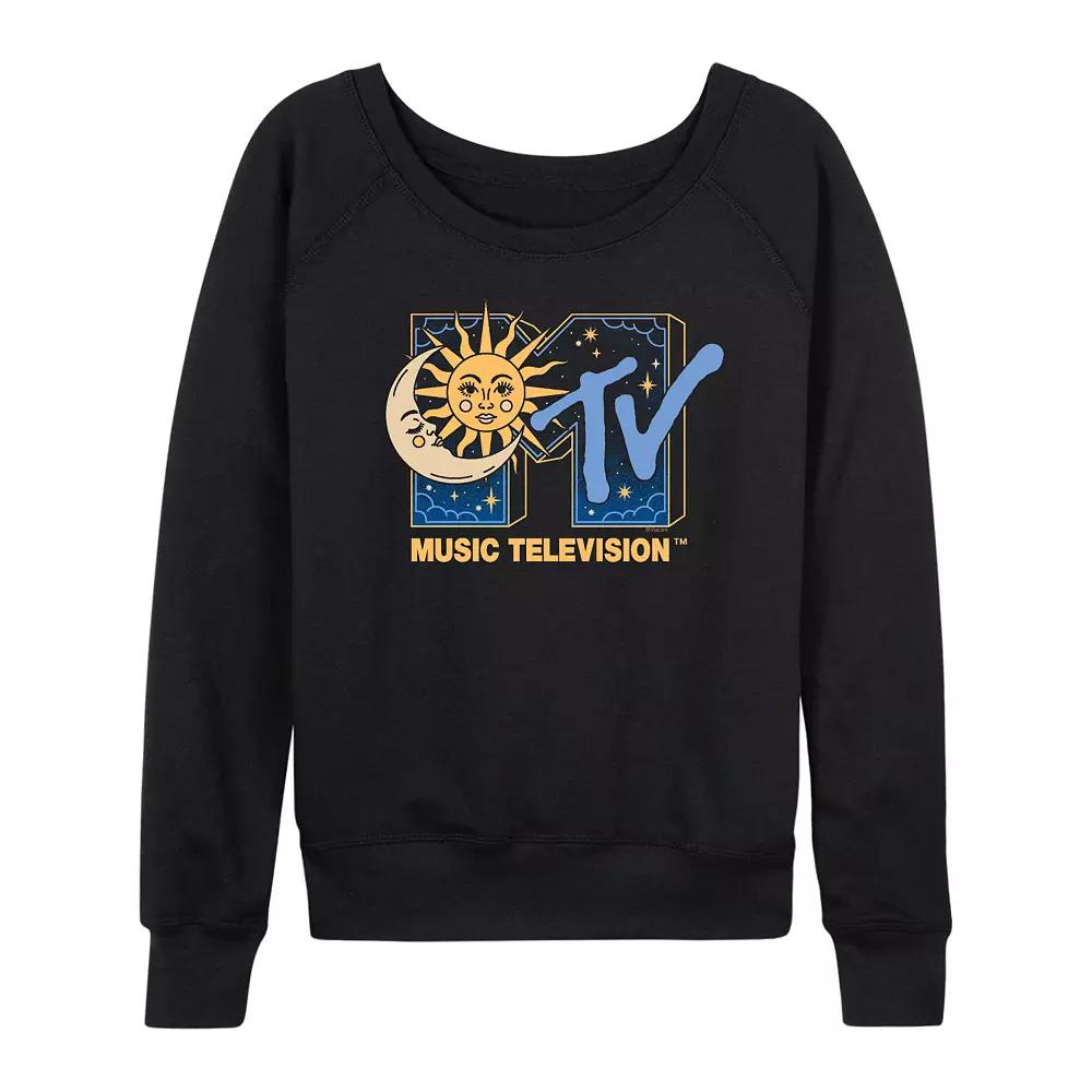 Women's MTV Celestial Logo French Terry Long Sleeve Tee,  Product Image