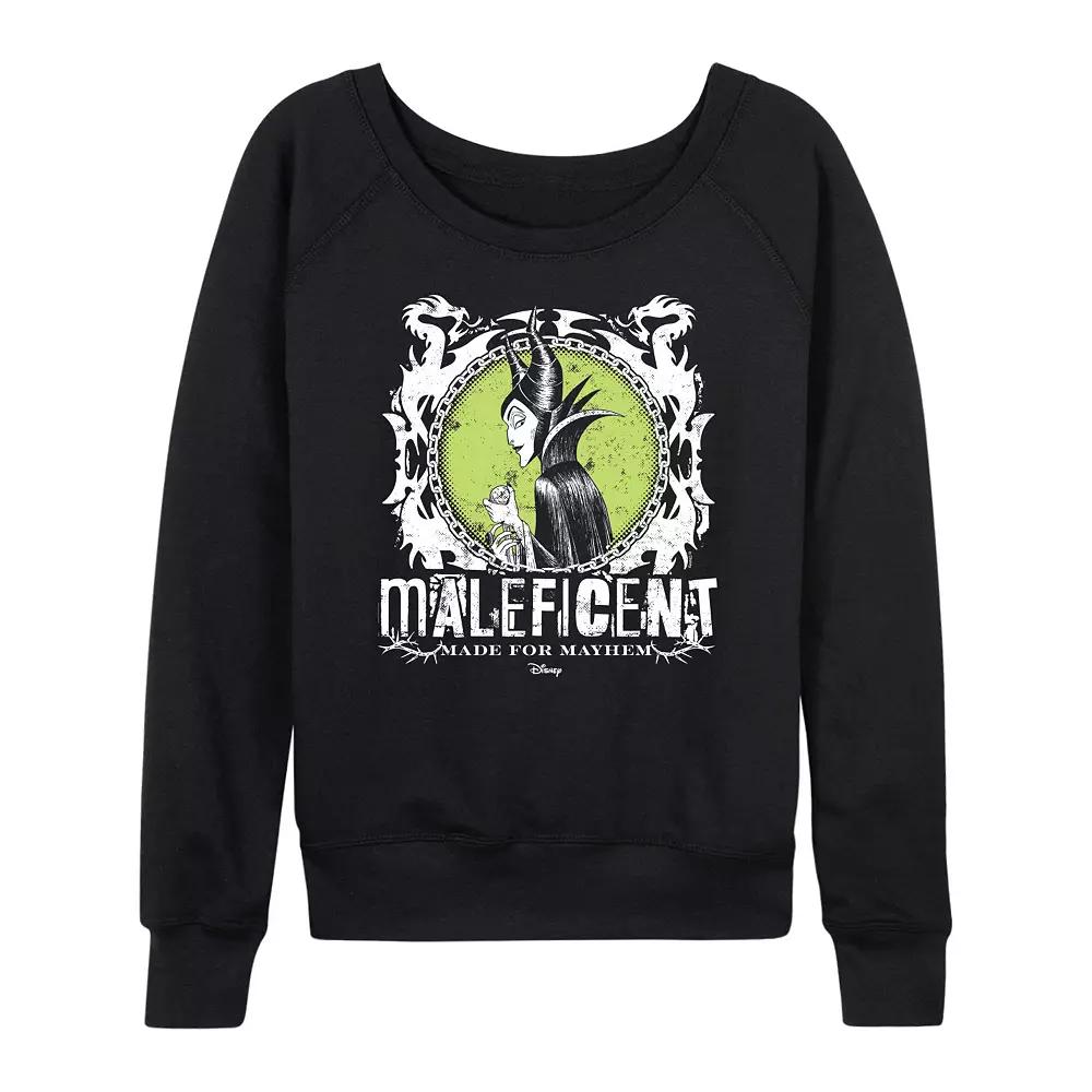 Women's Disney's Sleeping Beauty Maleficent Made For Mayhem Punk French Terry Long Sleeve Tee,  Product Image
