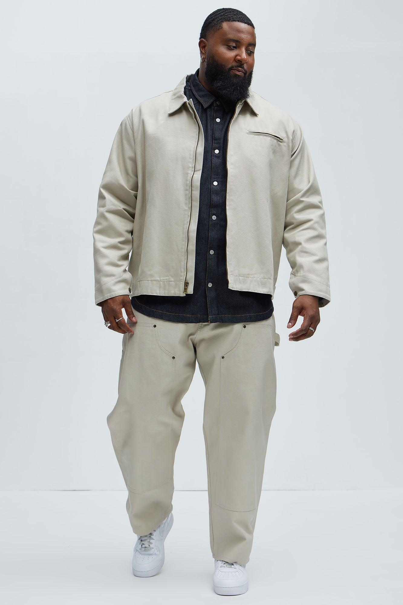 Alexander Utility Canvas Zip Work Jacket - Off White Product Image