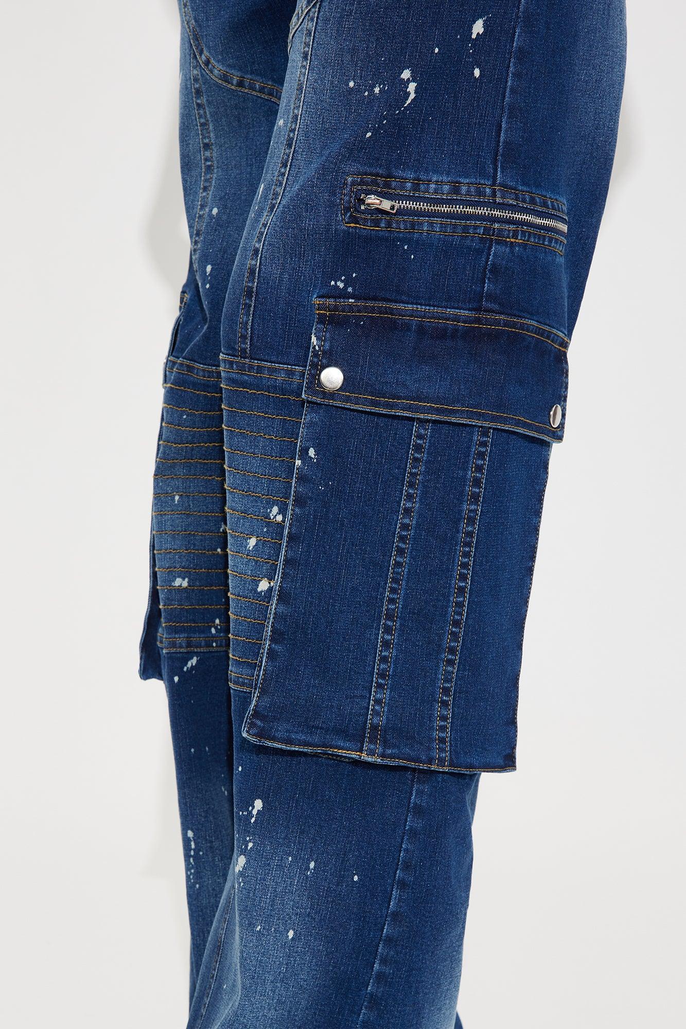 Midnight Pulse Denim Pant Set - Dark Wash Product Image