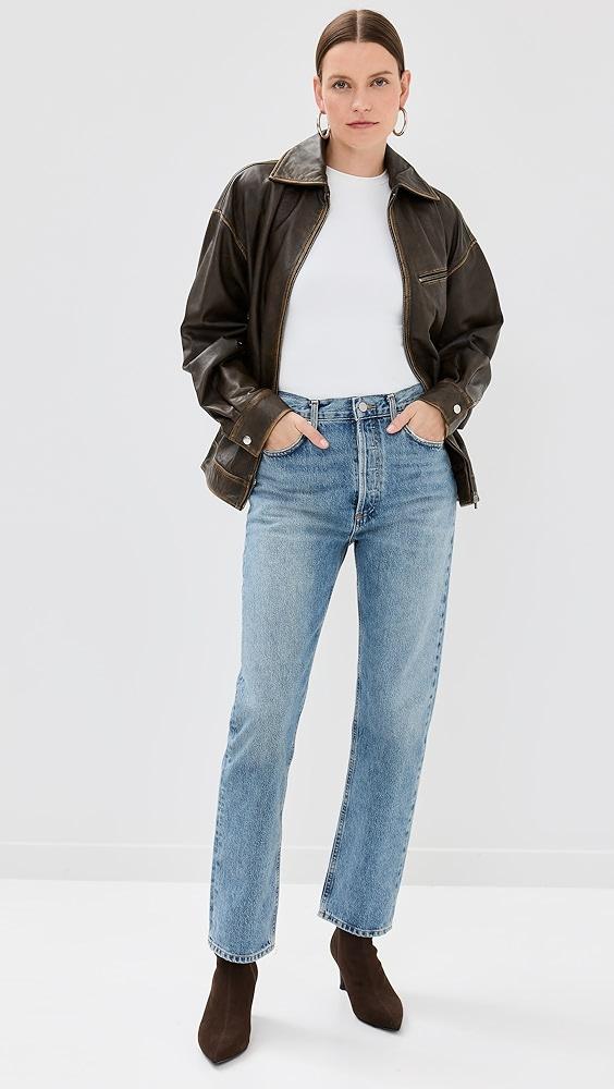 AGOLDE 90's Pinch Waist High Rise Straight Jeans | Shopbop Product Image