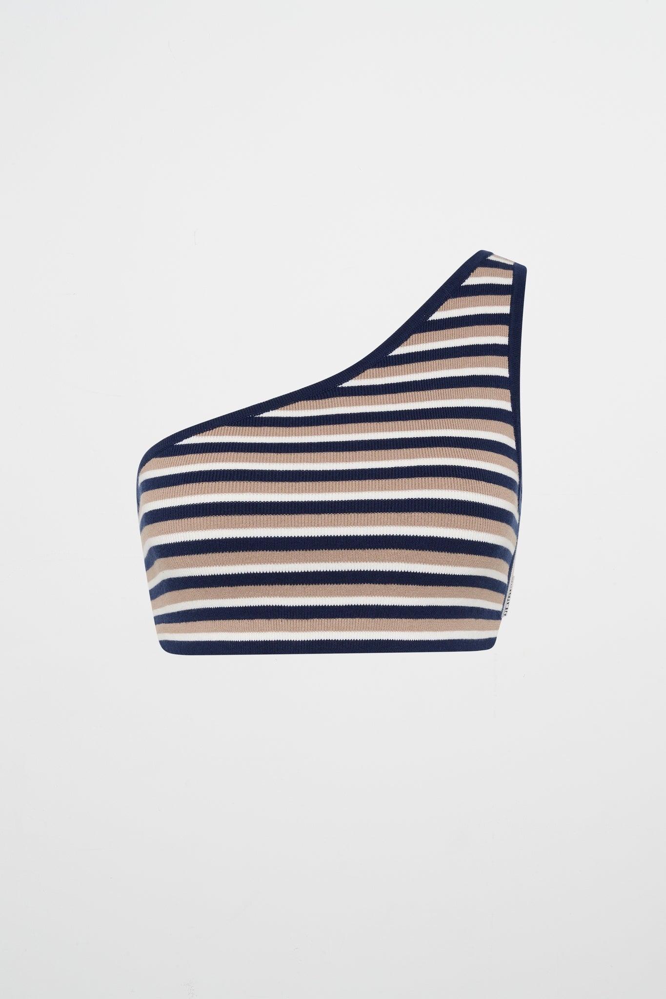 Asymmetric Knit Sports Bra 387 Product Image