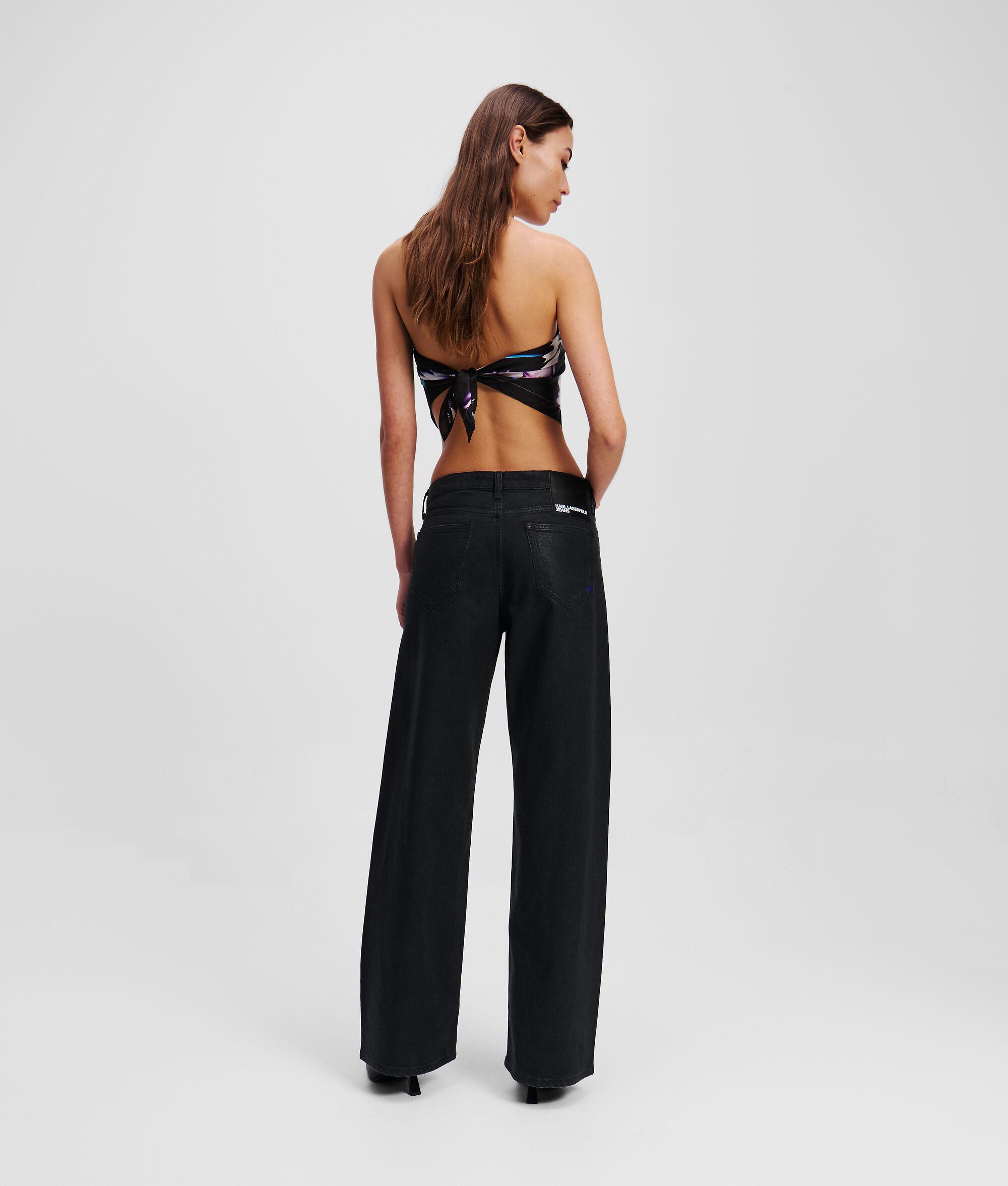 COATED MID-RISE RELAXED JEANS Product Image