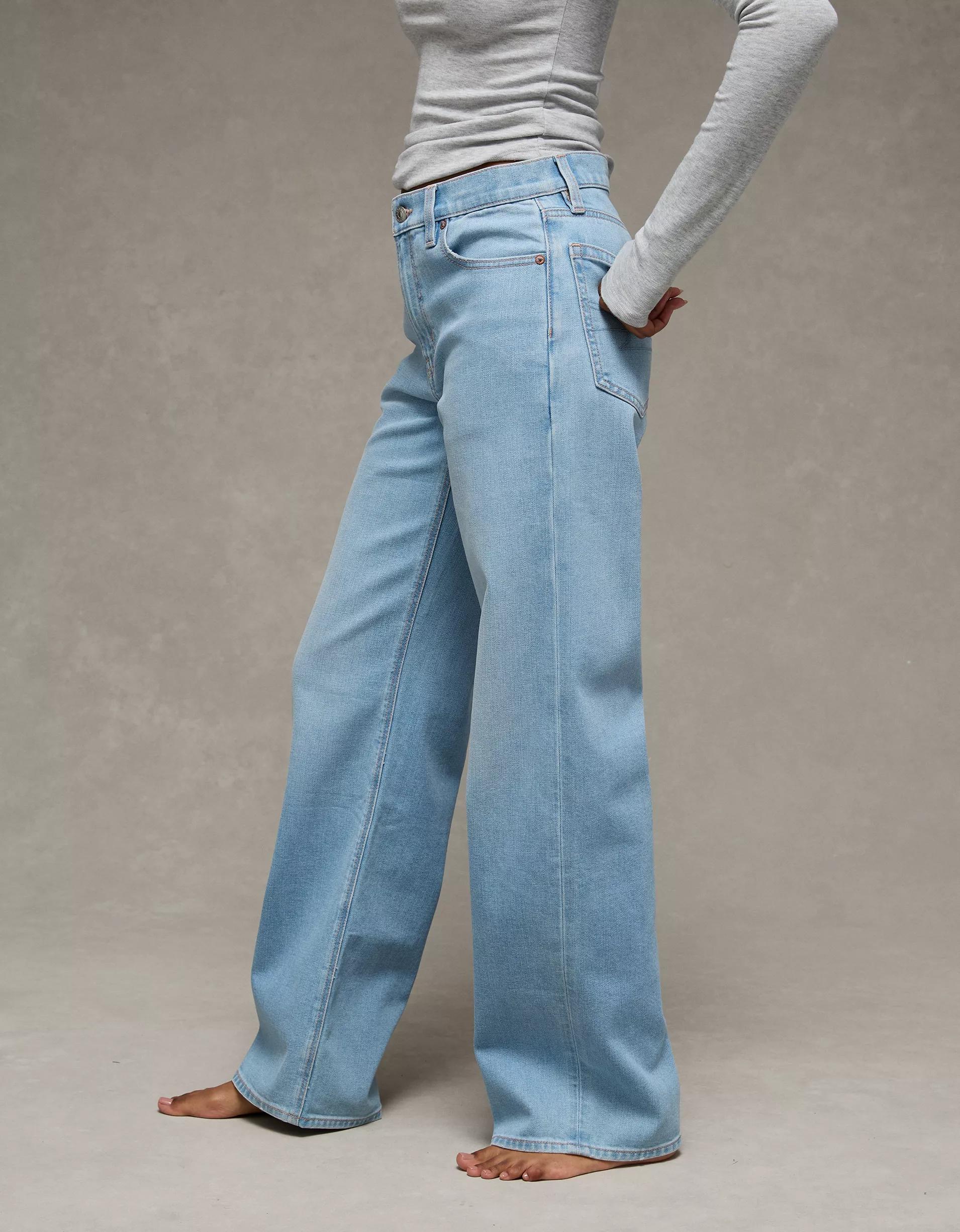 AE Stretch High-Waisted Stovepipe Jean Product Image
