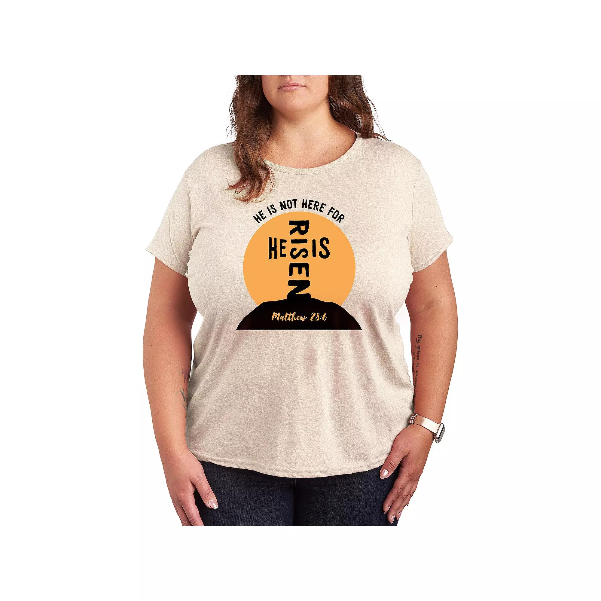 Plus He Is Risen Cross Graphic Tee, Women's,  Product Image