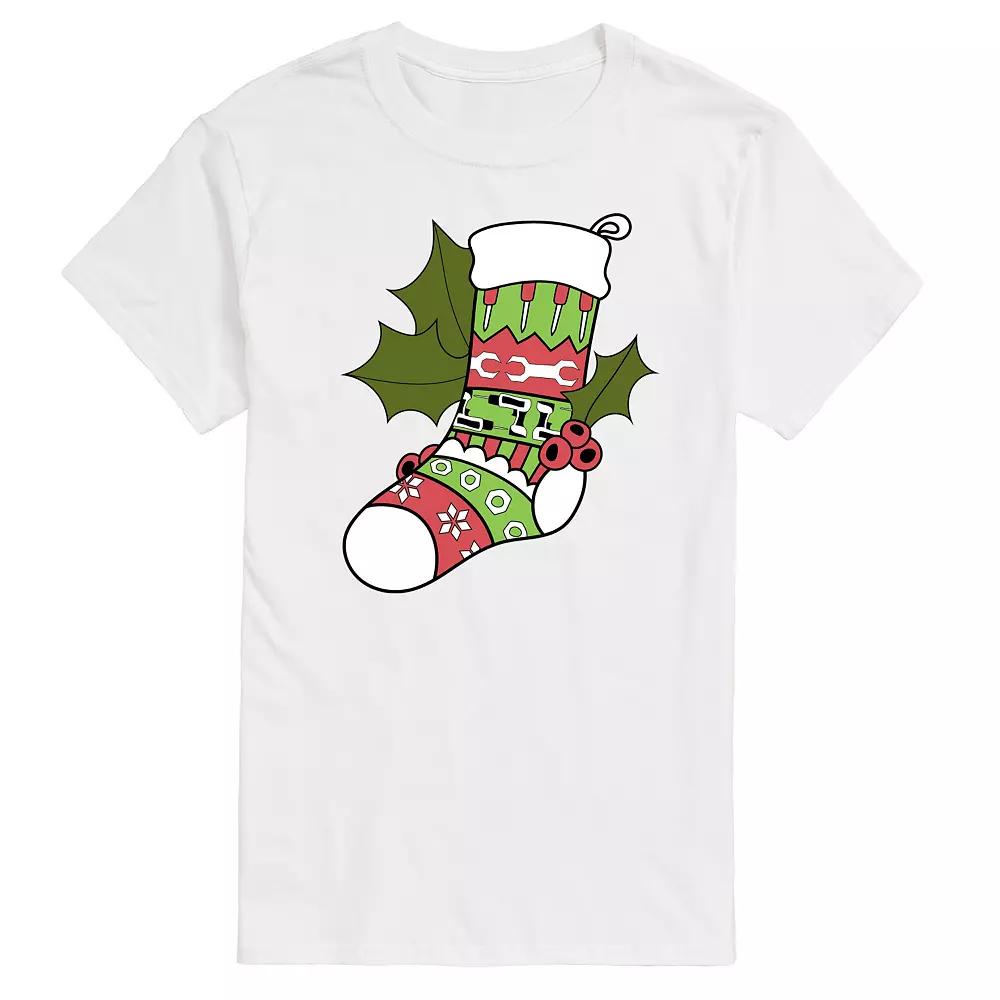 Big & Tall Fair Isle Tool Stocking Graphic Tee, Men's,  Product Image