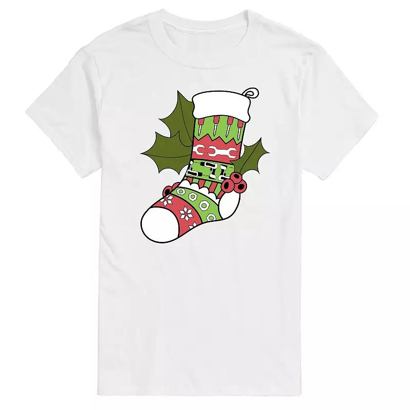 Big & Tall Fair Isle Tool Stocking Graphic Tee, Men's,  Product Image