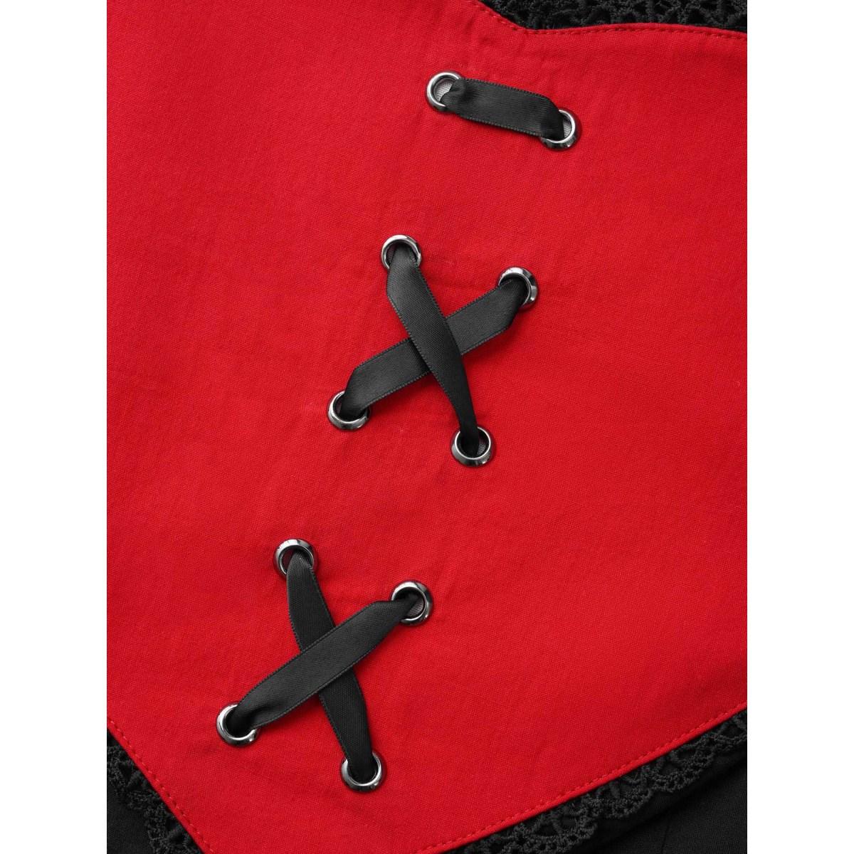 Plus Size Sweet Romance Heart Motif Midi Dress Black Women Cocktail Wraparound straps Party Curvy Bloomchic 12/L Product Image