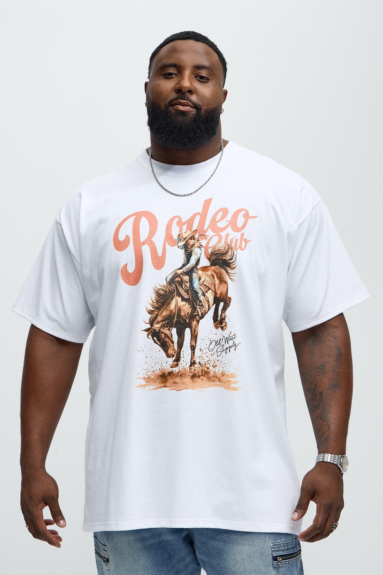 Rodeo Club Oversized Short Sleeve Tee - White Male Product Image