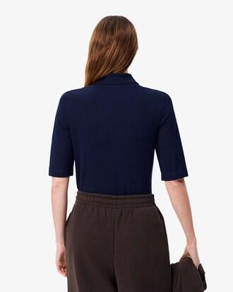 Slim Fit L.12.D Three Quarter Sleeve Polo Shirt Product Image