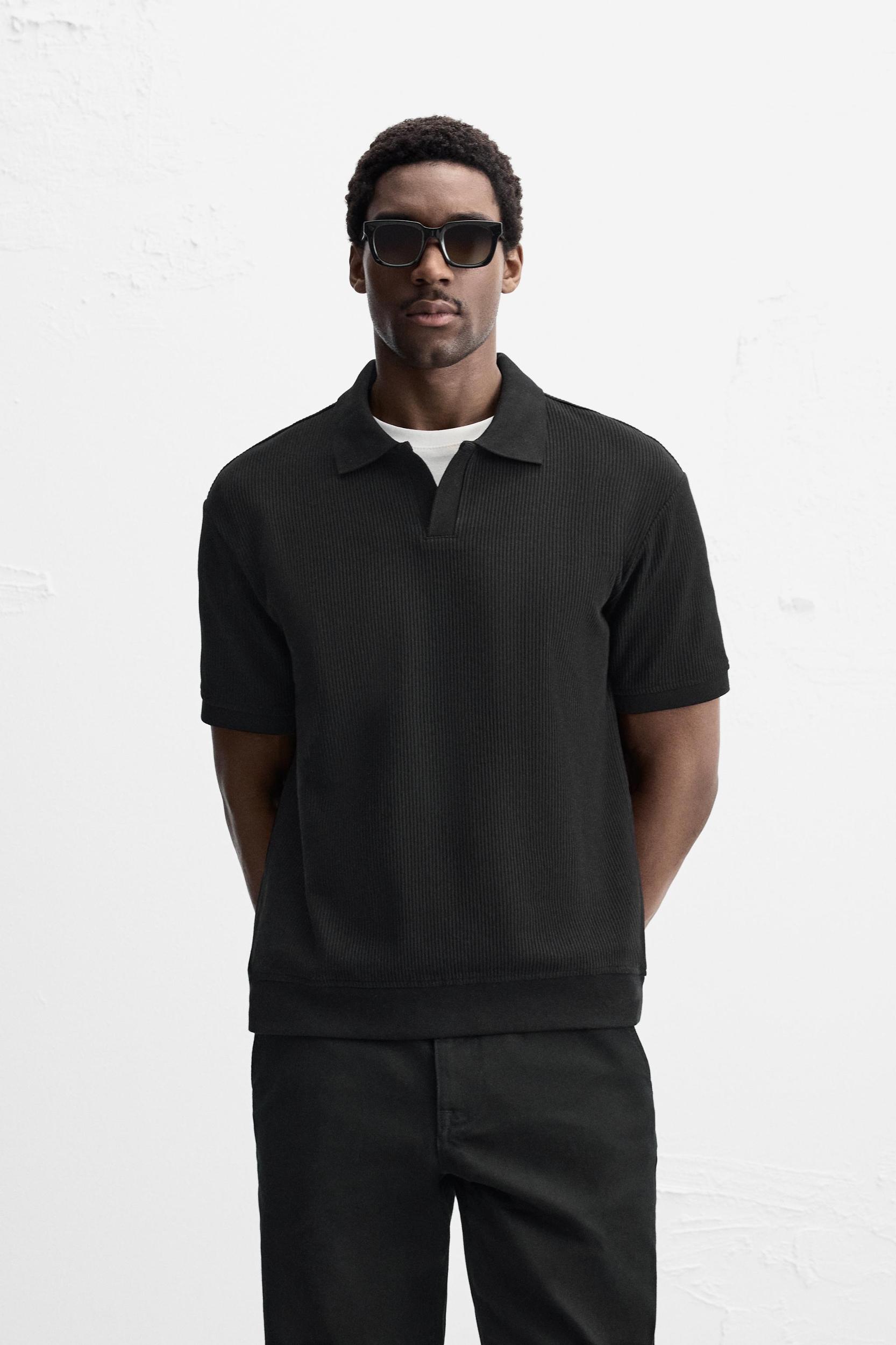 VERTICAL TEXTURED POLO Product Image