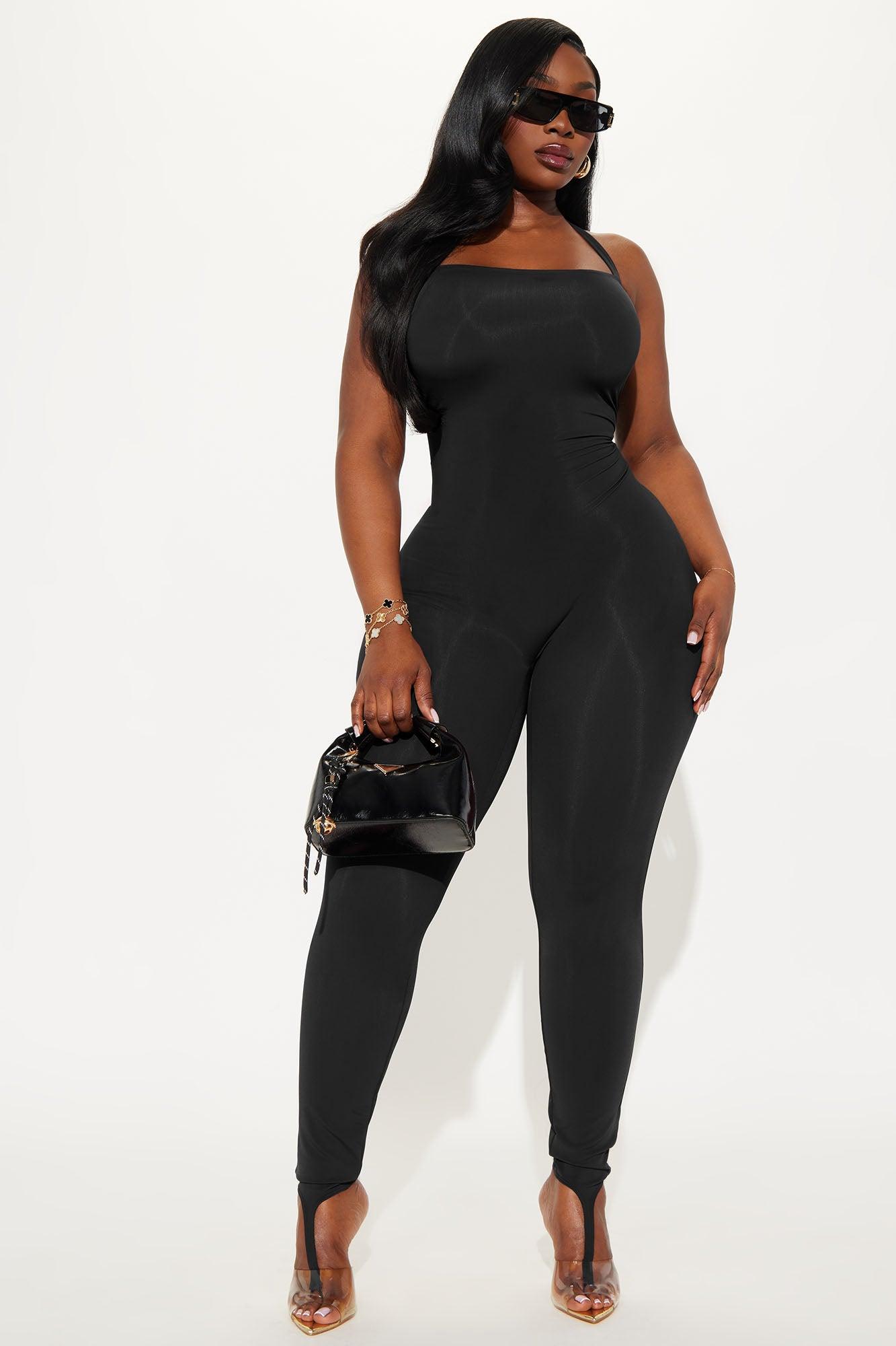 Lead The Way Halter Jumpsuit - Black Female Product Image