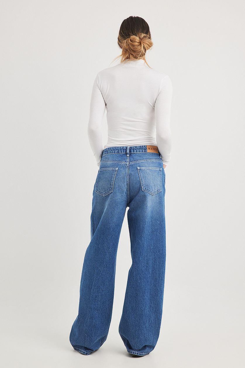 Low Waist Wide Leg Jeans Product Image