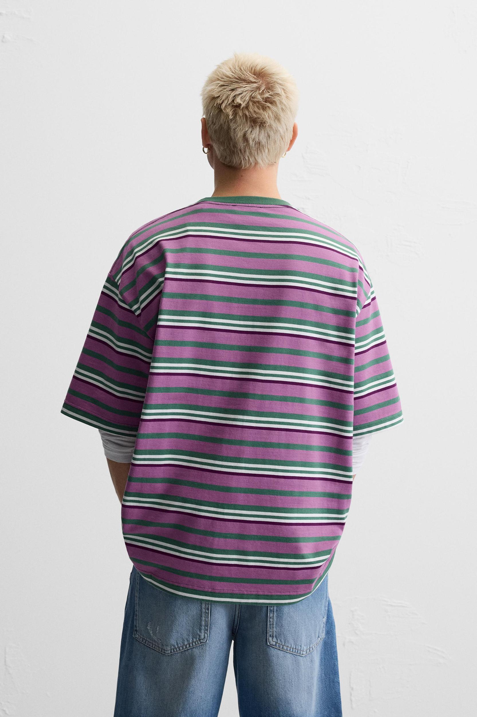 STRIPED JACQUARD T-SHIRT Product Image