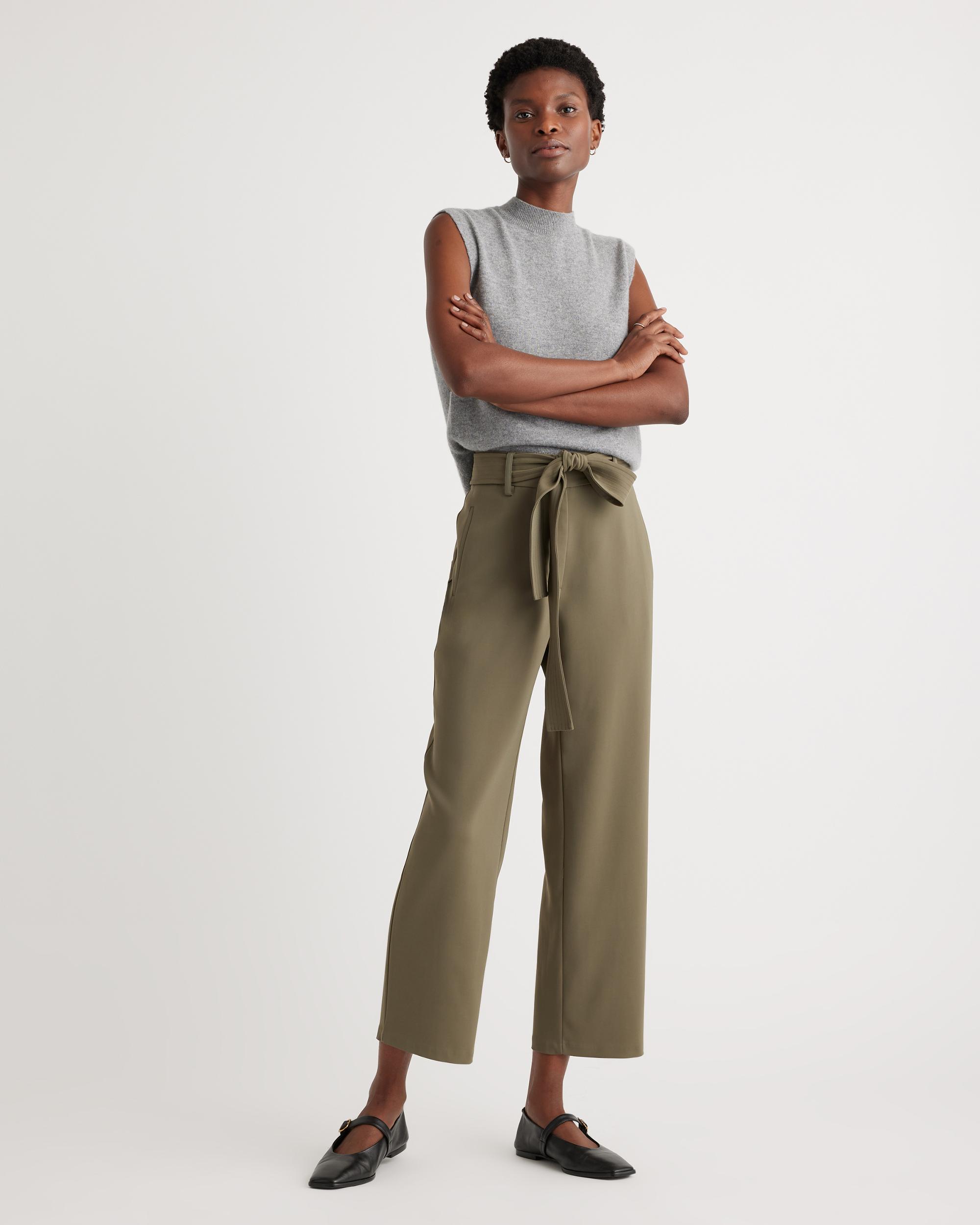 Quince | Women's Stretch Crepe Paperbag Pants Polyester Product Image