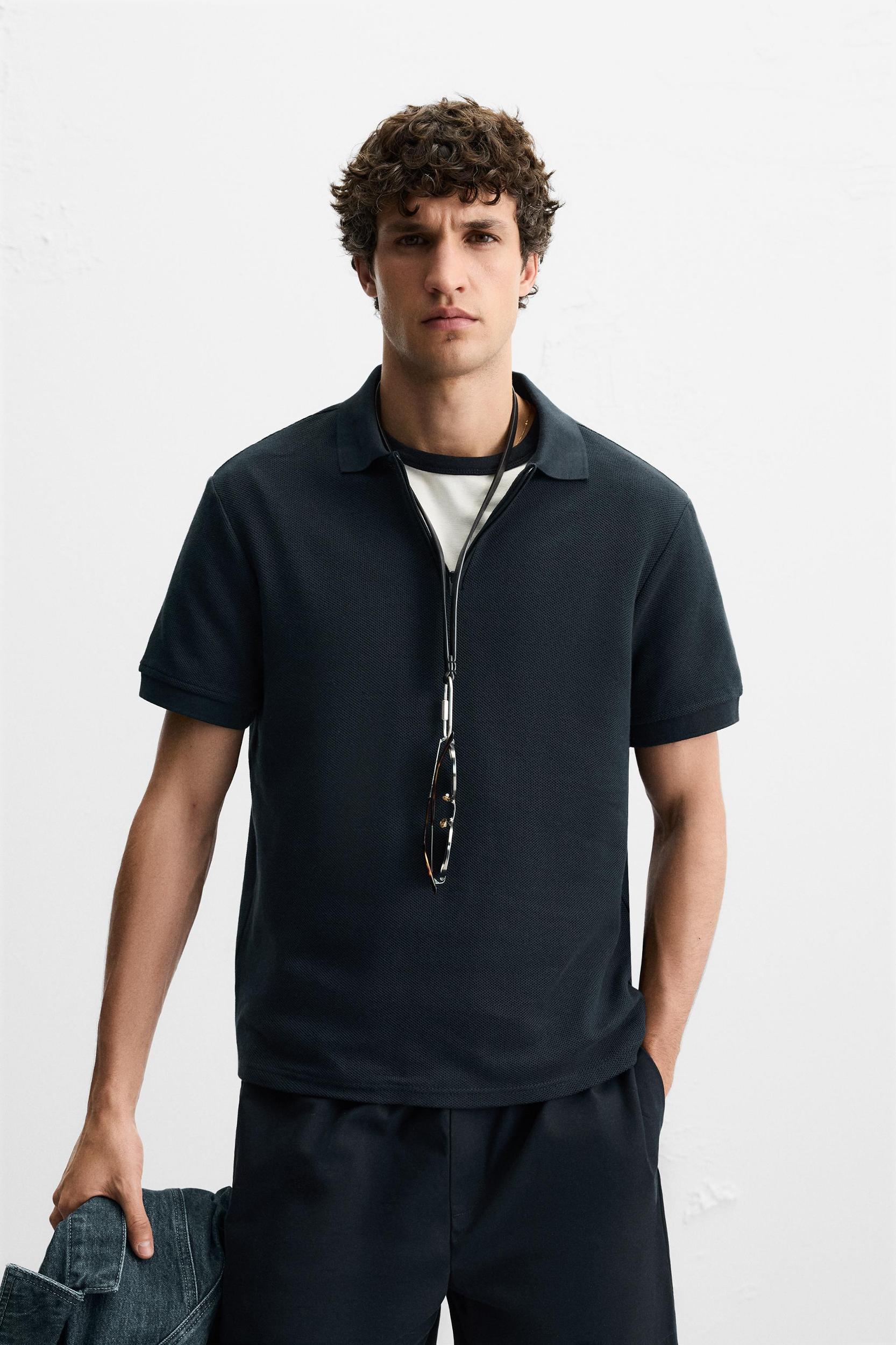 QUARTER ZIP POLO Product Image