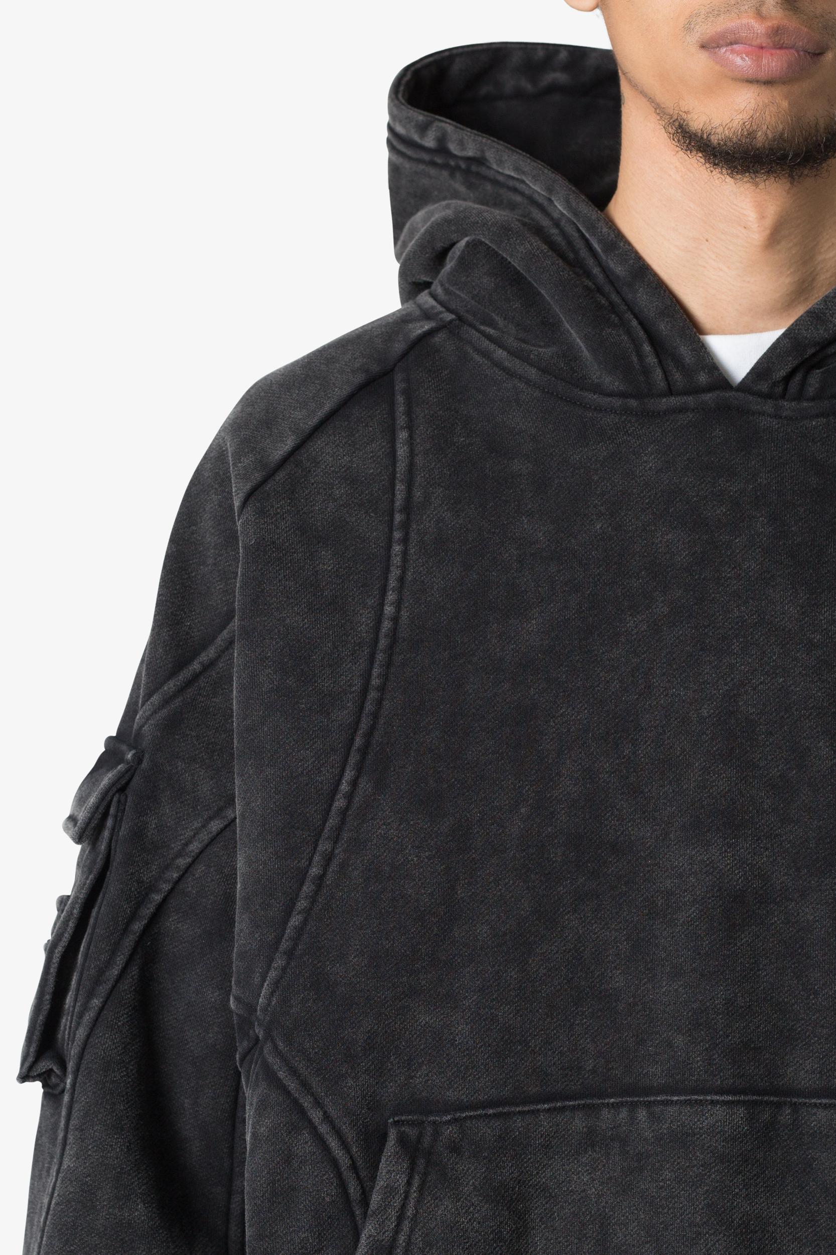 Cargo Pocket Hoodie - Charcoal Grey Product Image