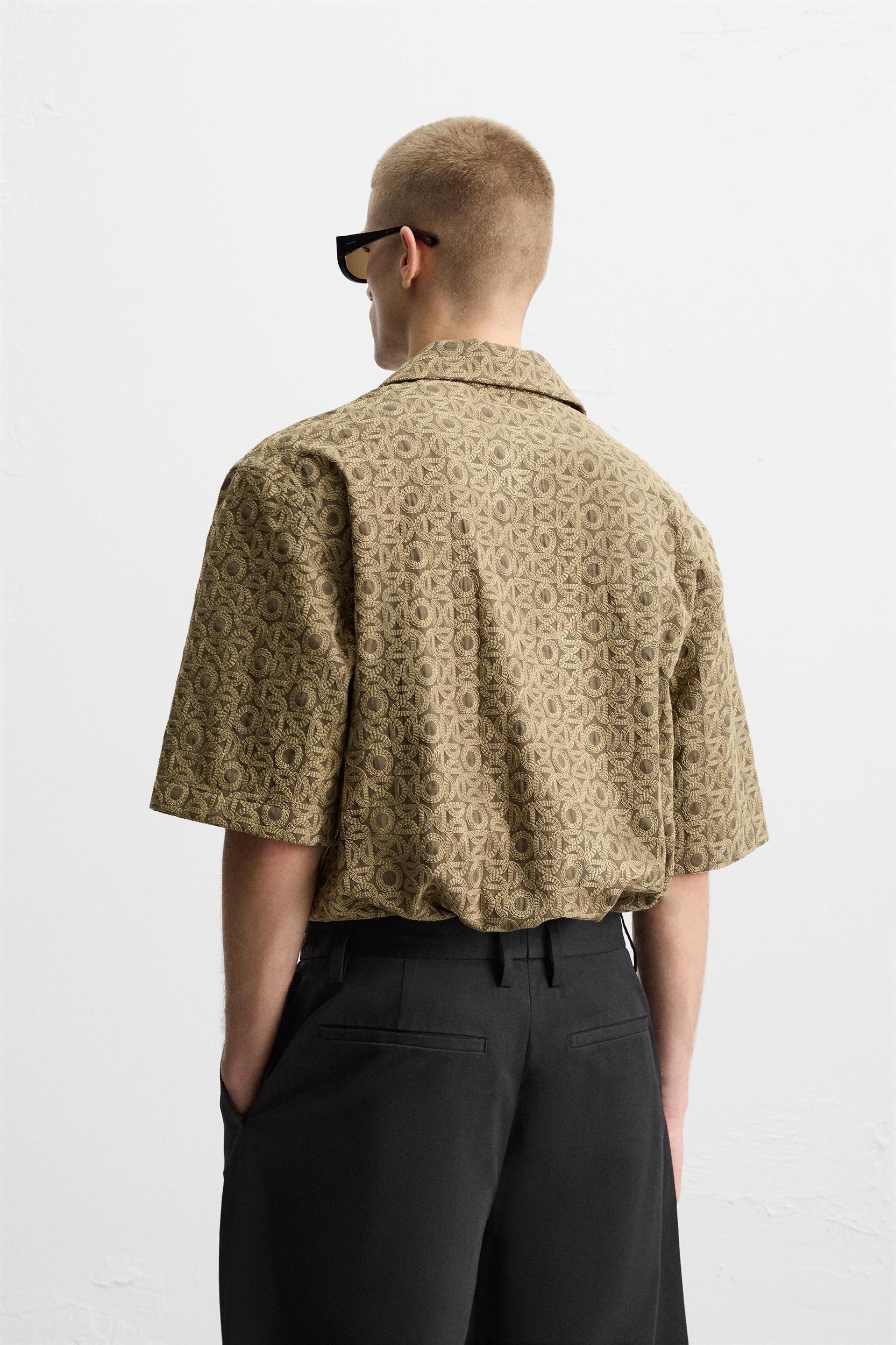 EMBROIDERED JACQUARD SHIRT Product Image